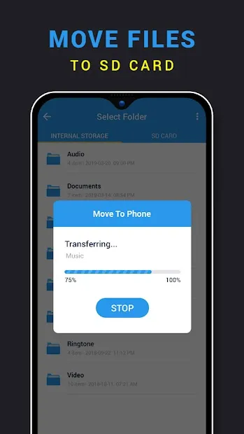 Move Files To SD Card | Indus Appstore | Screenshot
