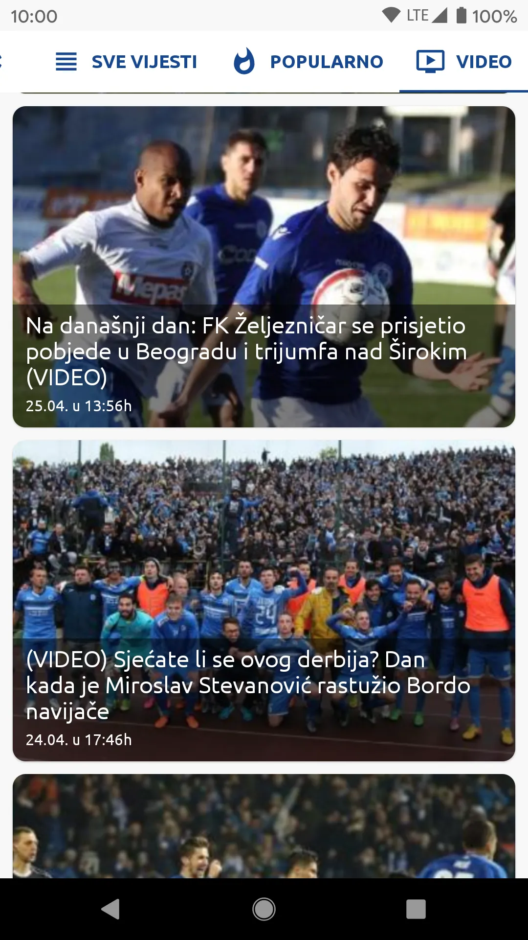 FK Zeljeznicar Info - Vijesti | Indus Appstore | Screenshot