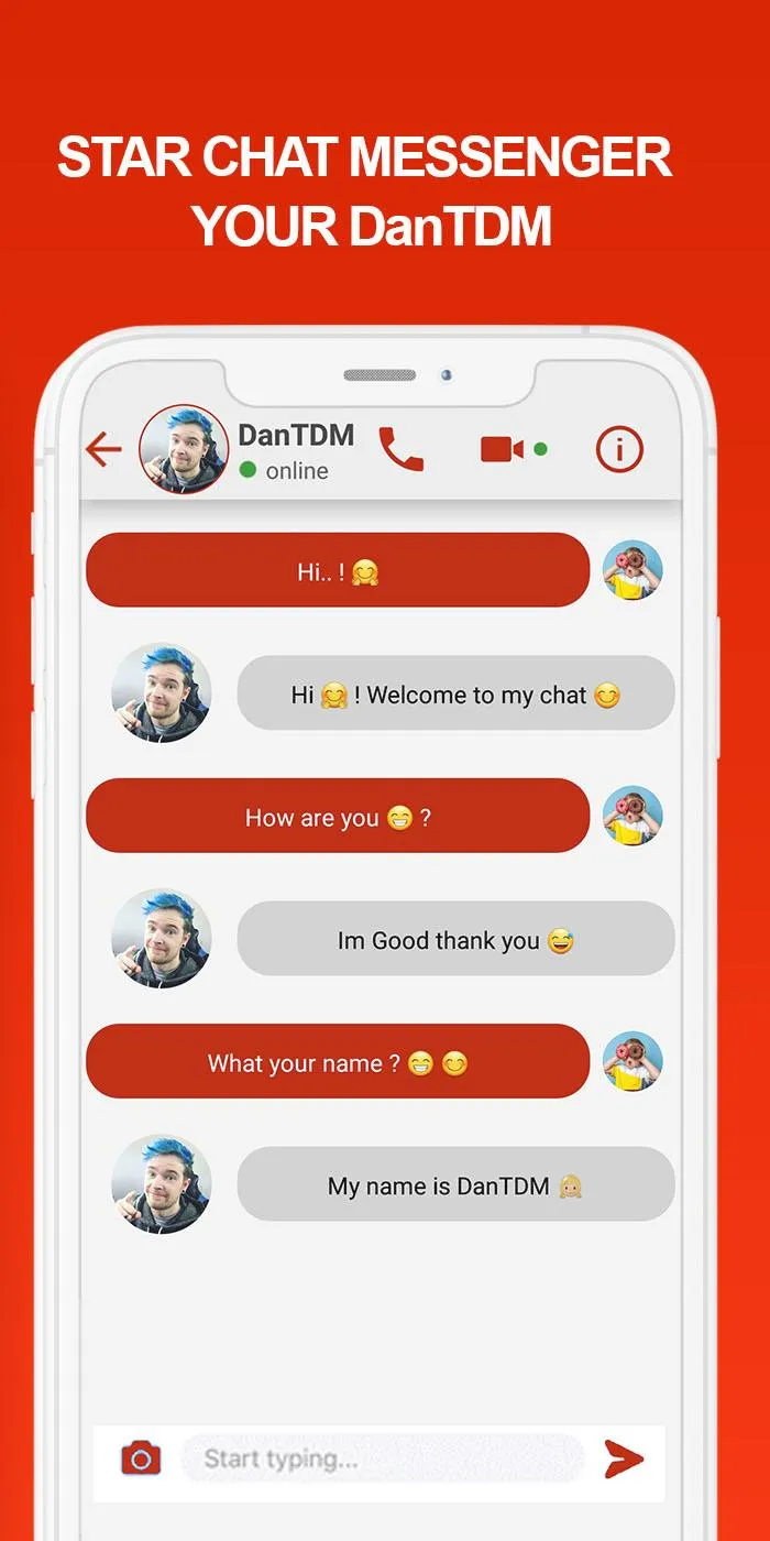 Fake call with dantdm | Indus Appstore | Screenshot