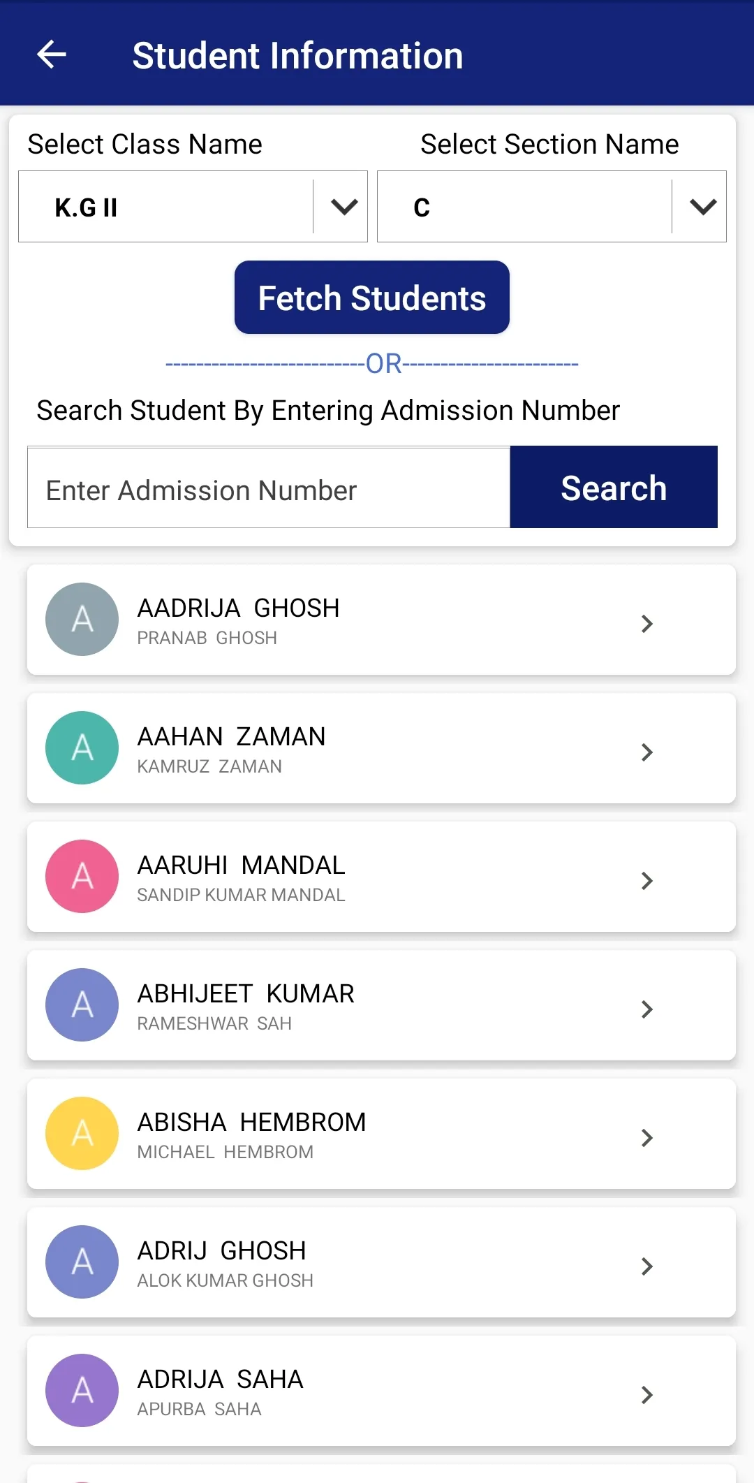 Adarsh Vidya Mandir | Indus Appstore | Screenshot