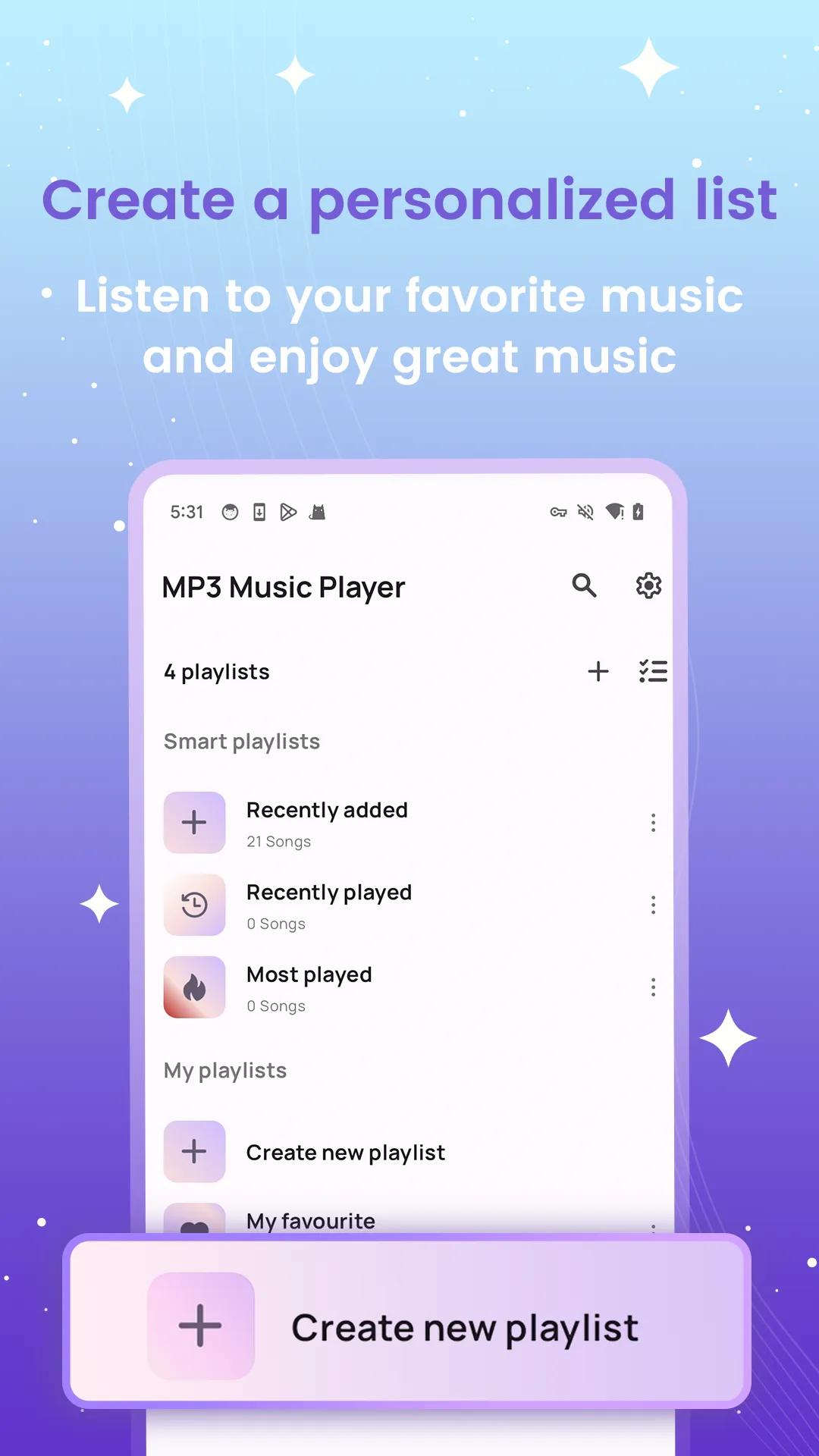 Offline & MP3 Music Player | Indus Appstore | Screenshot