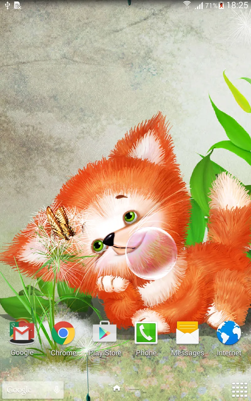 Foxy Cute Live Wallpaper | Indus Appstore | Screenshot