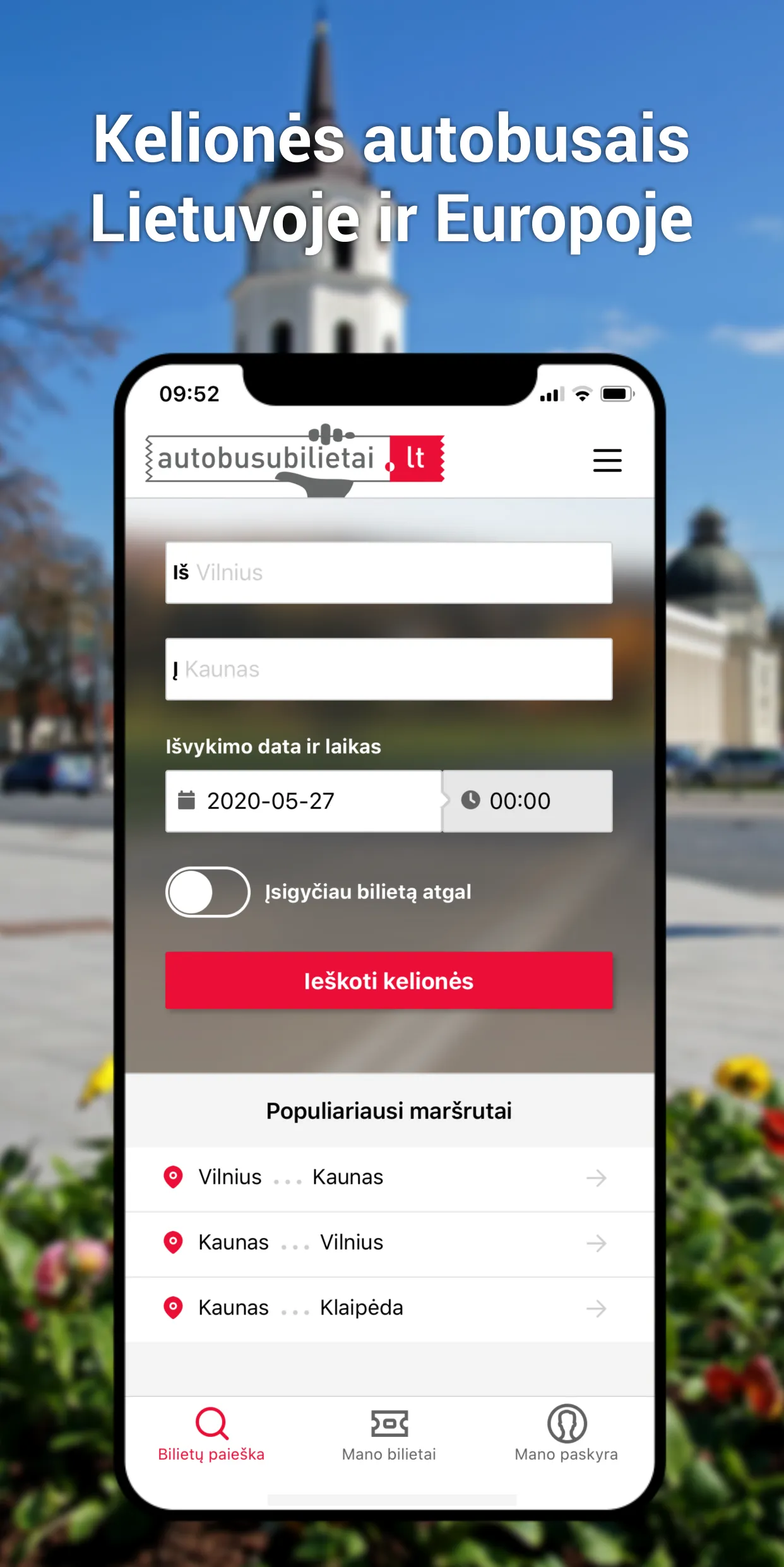 Autobusų bilietai | Indus Appstore | Screenshot