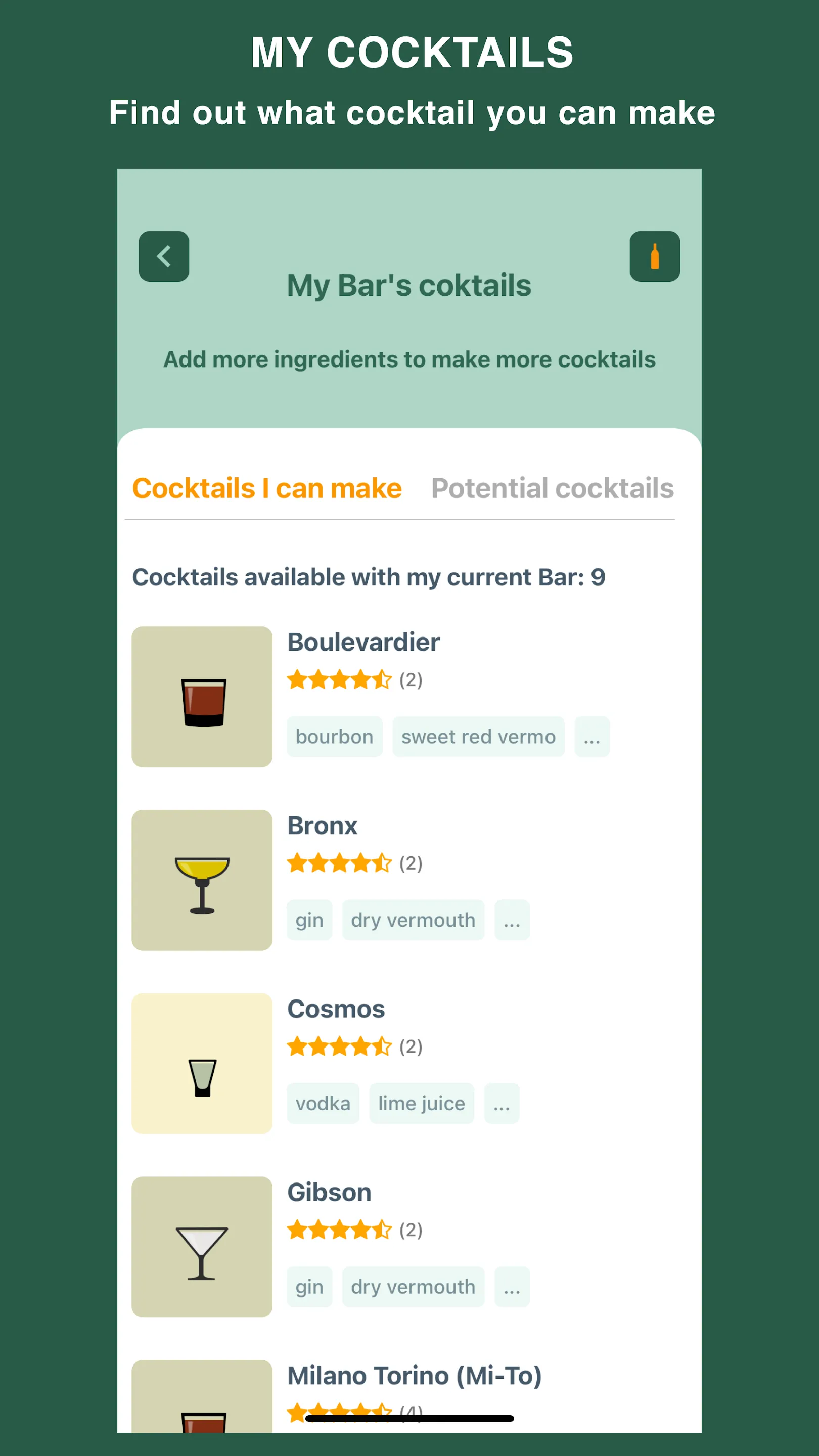 Mishela cocktails | Indus Appstore | Screenshot