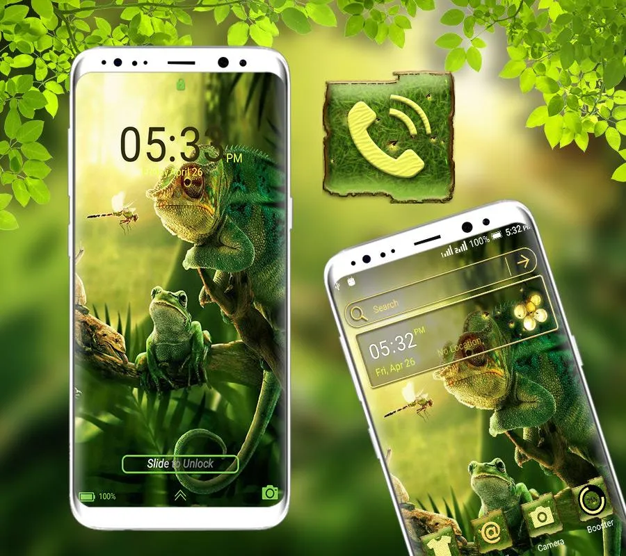 Chameleon Frog Launcher Theme | Indus Appstore | Screenshot