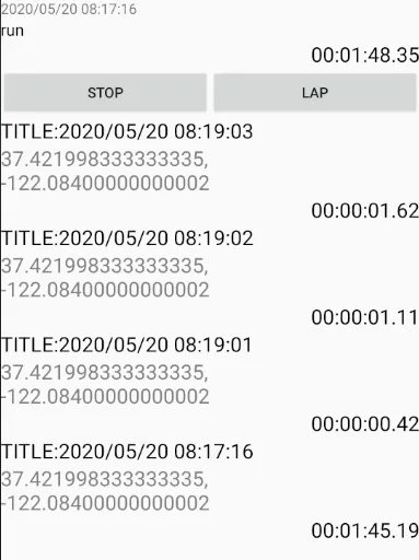 GPS Stopwatch and GPS Logger | Indus Appstore | Screenshot