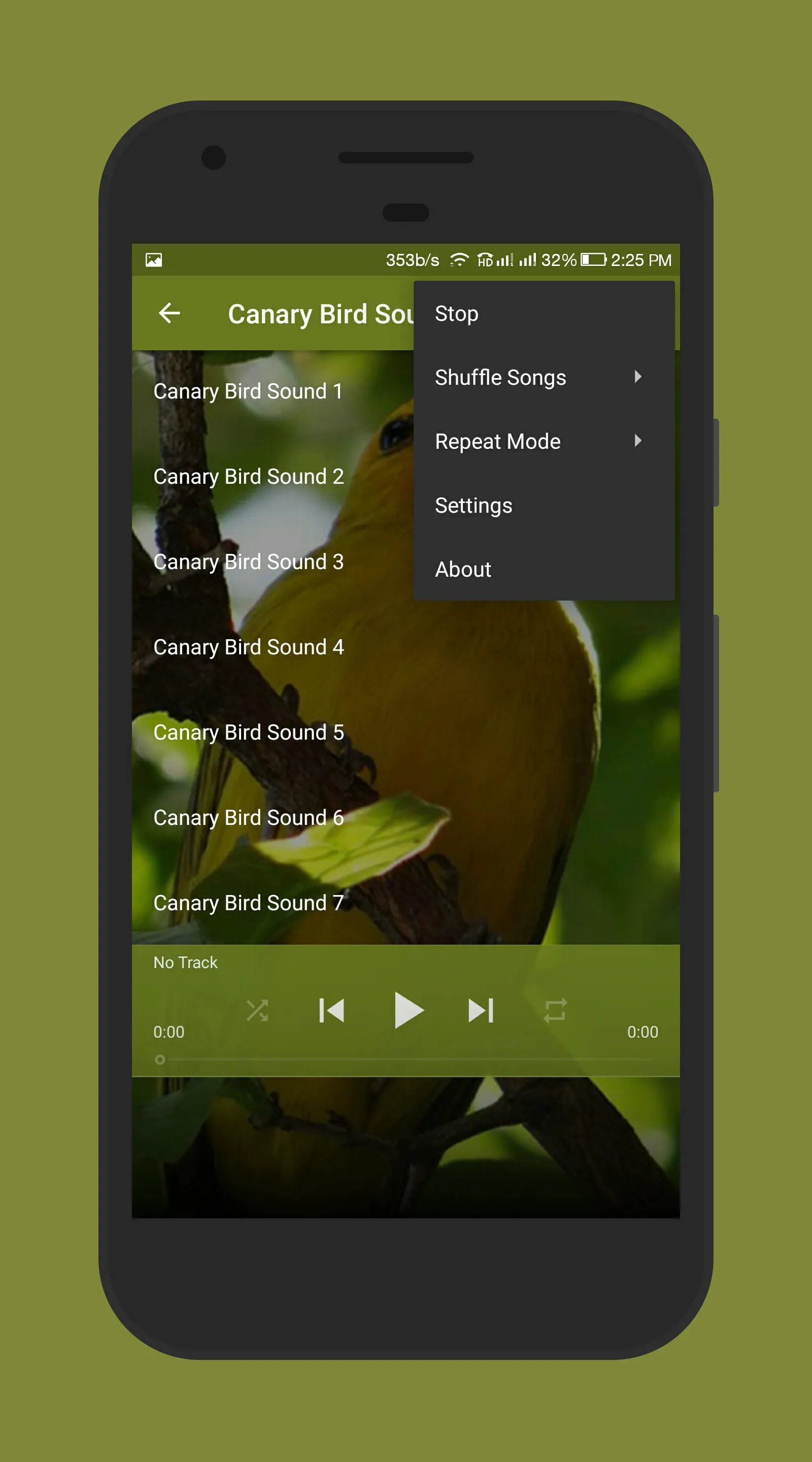 Canary Bird Sounds | Indus Appstore | Screenshot