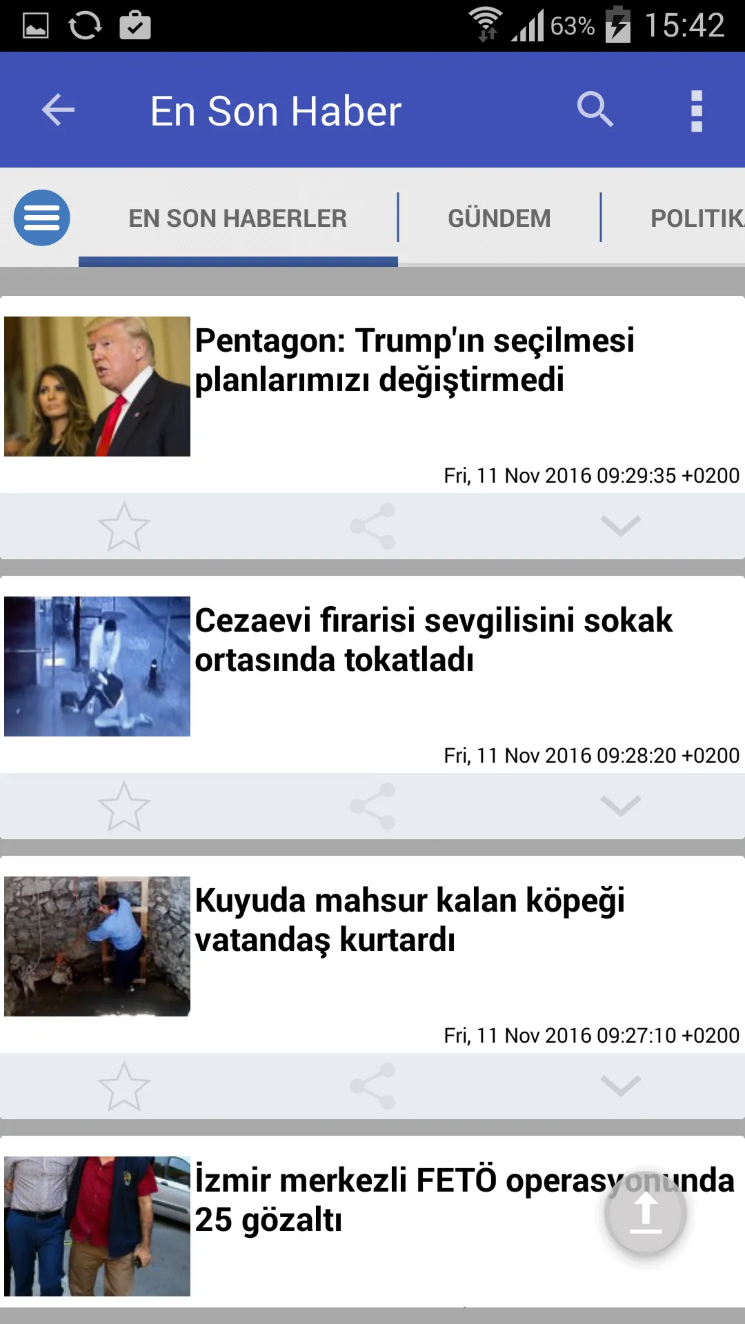 Haberler Türkiye | Indus Appstore | Screenshot