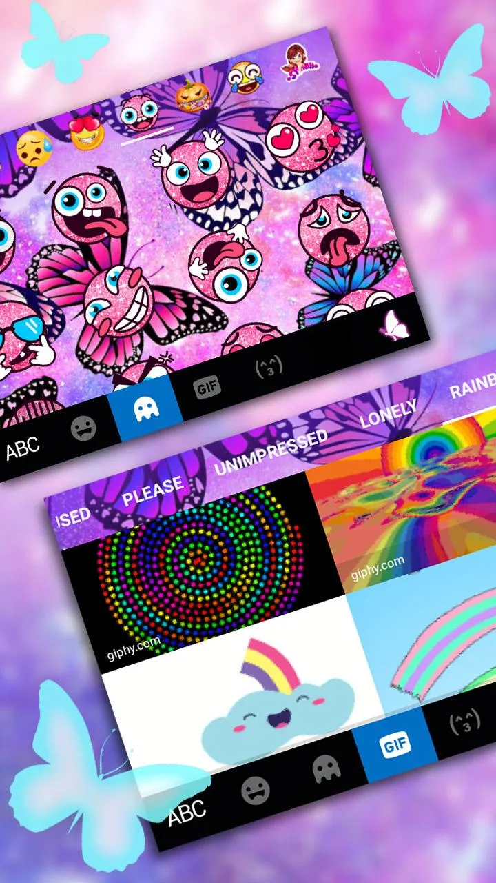 Galaxy Butterfly Theme | Indus Appstore | Screenshot