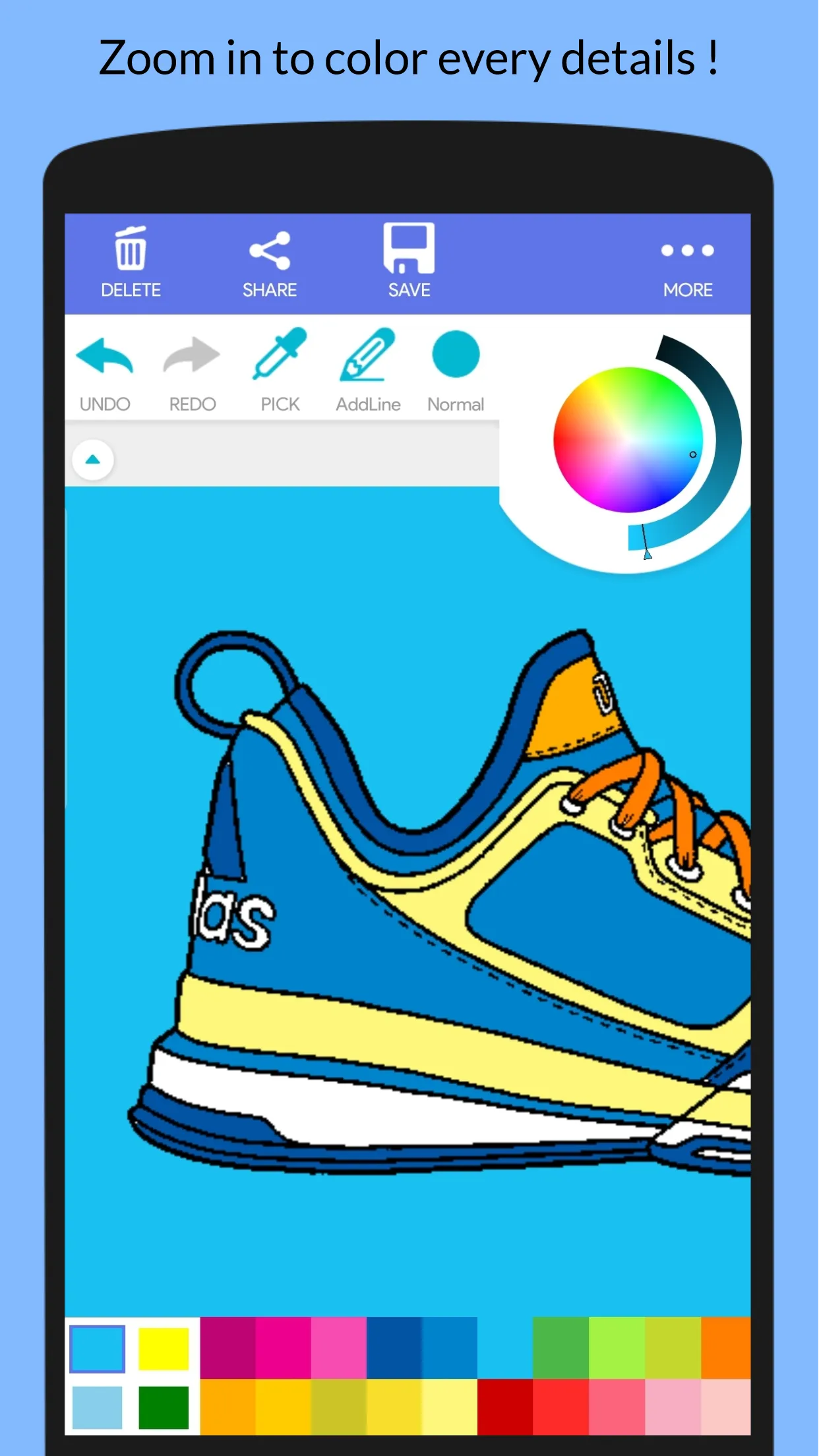 Cool Sneakers Coloring Book | Indus Appstore | Screenshot