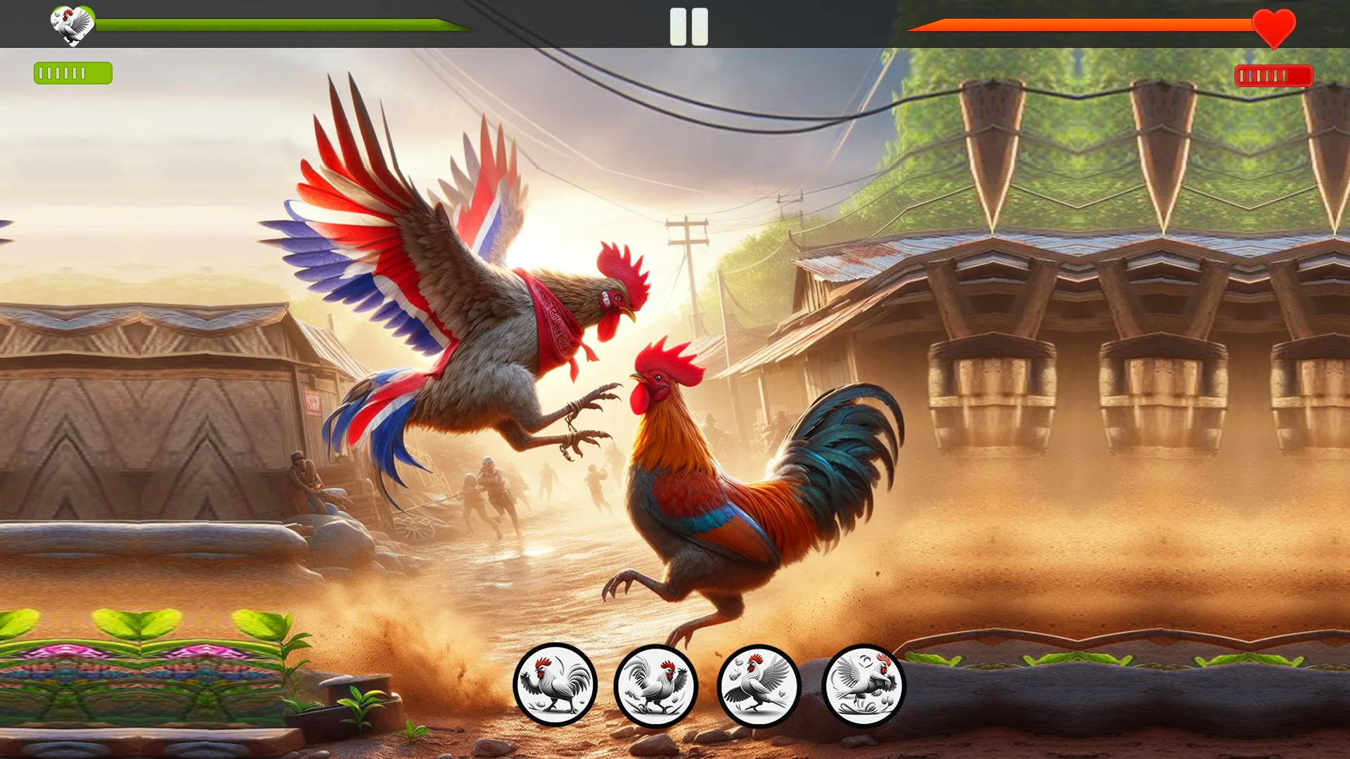 Farm Rooster Fighting Chicks 1 | Indus Appstore | Screenshot