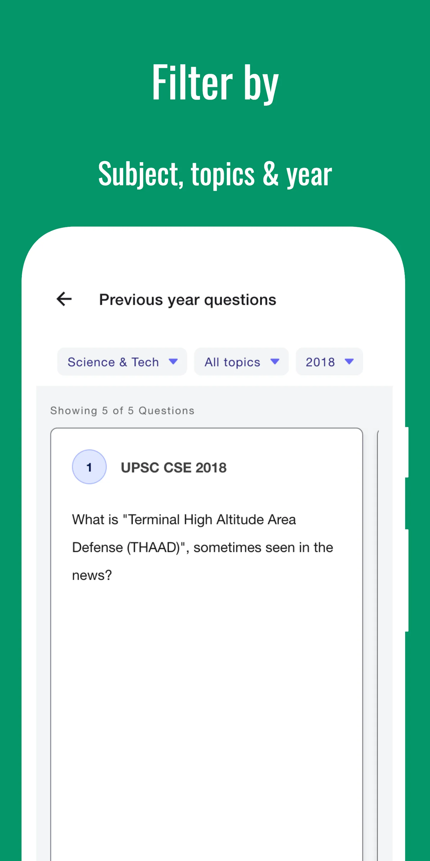 UPSC previous years questions | Indus Appstore | Screenshot