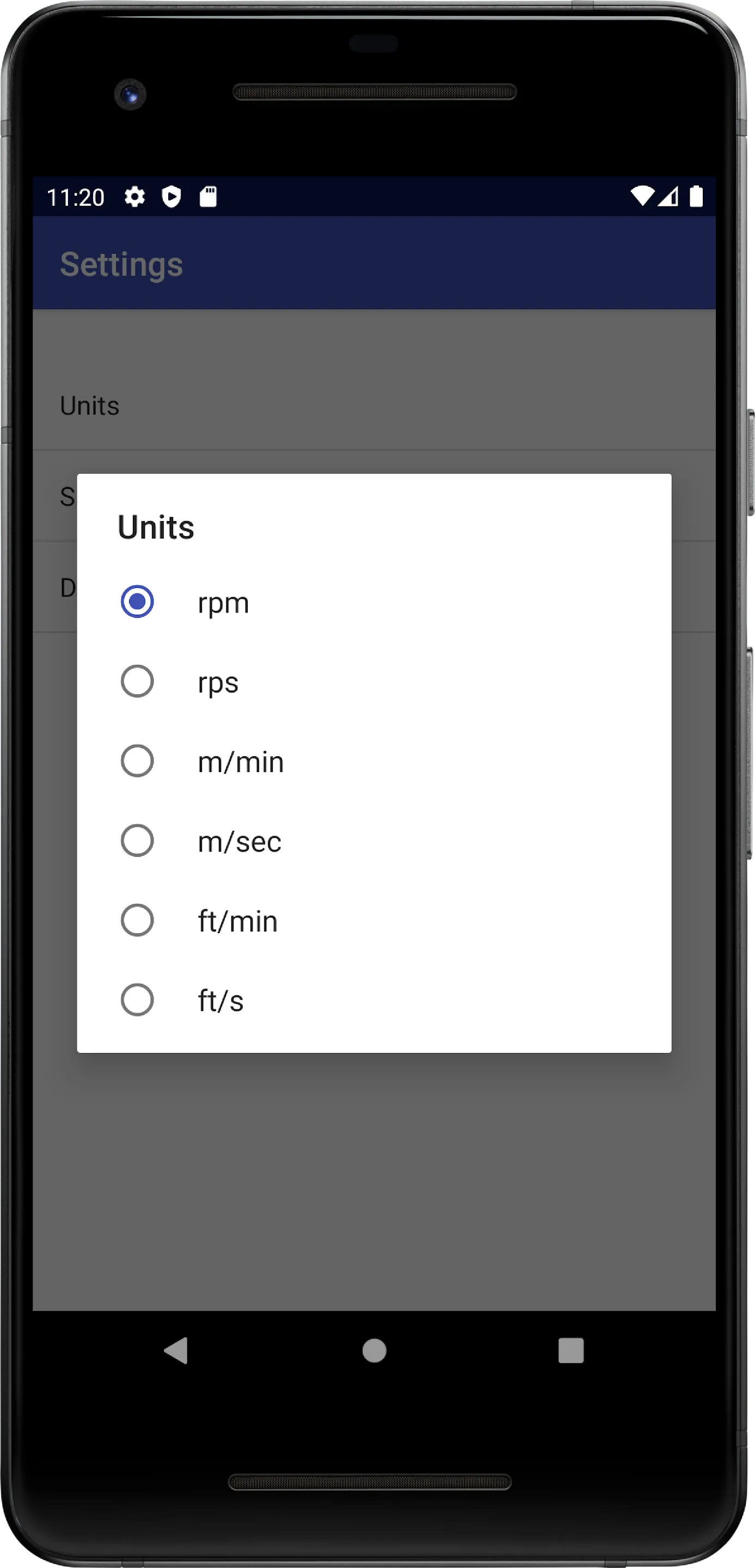 MiniVLS Tachometer | Indus Appstore | Screenshot