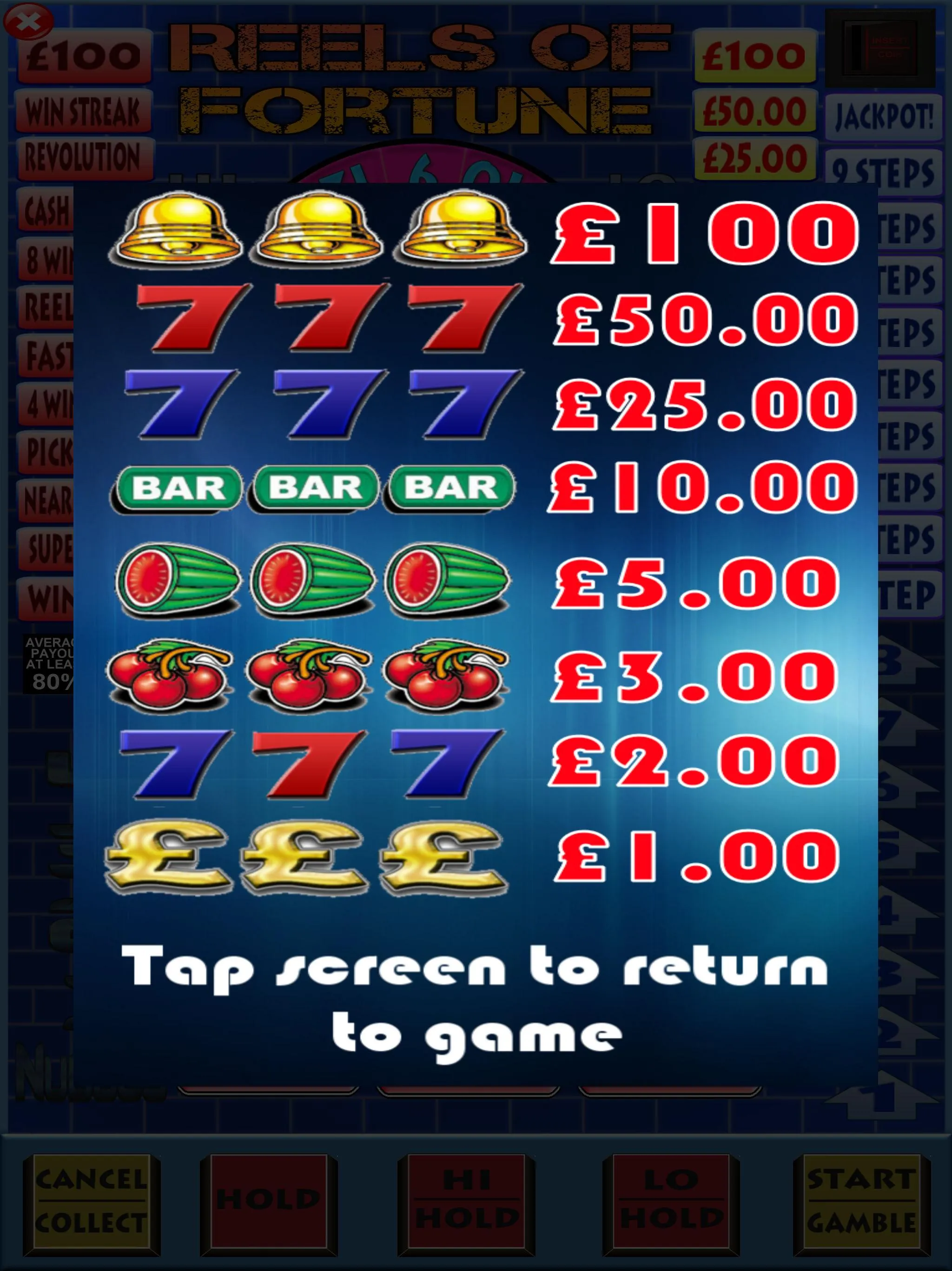 Reels of Fortune Fruit Machine | Indus Appstore | Screenshot