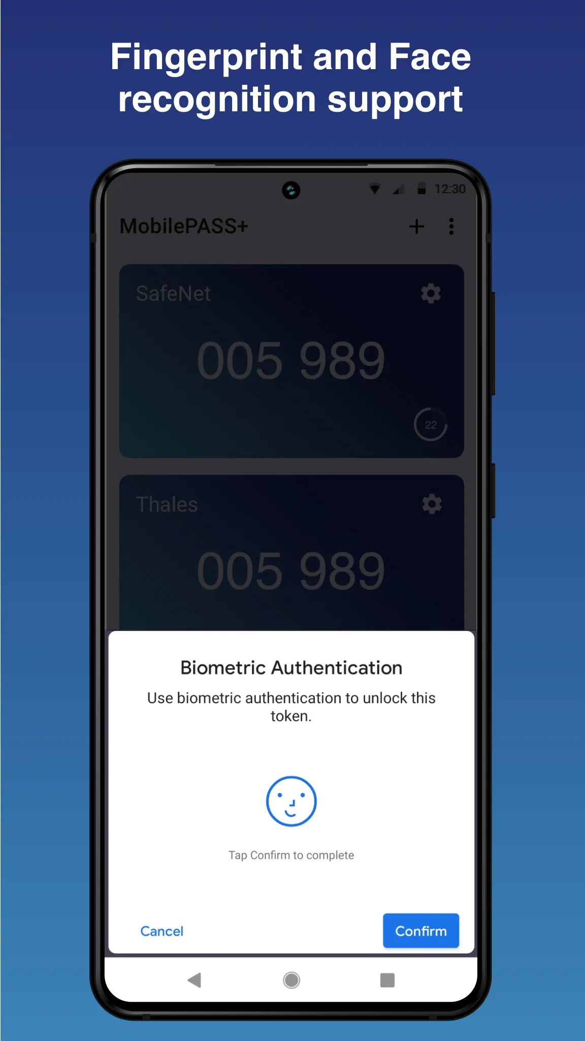 SafeNet MobilePASS+ | Indus Appstore | Screenshot