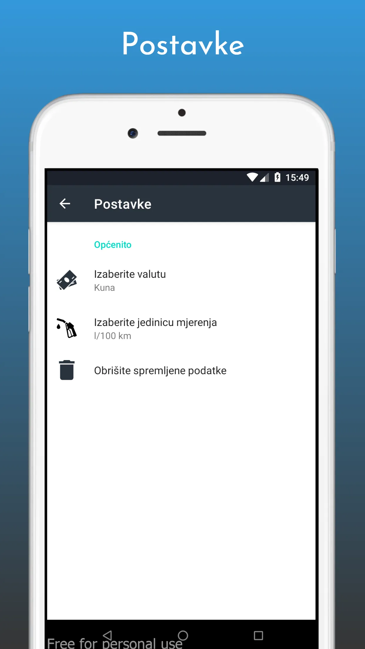 Kalkulator potrošnje goriva | Indus Appstore | Screenshot