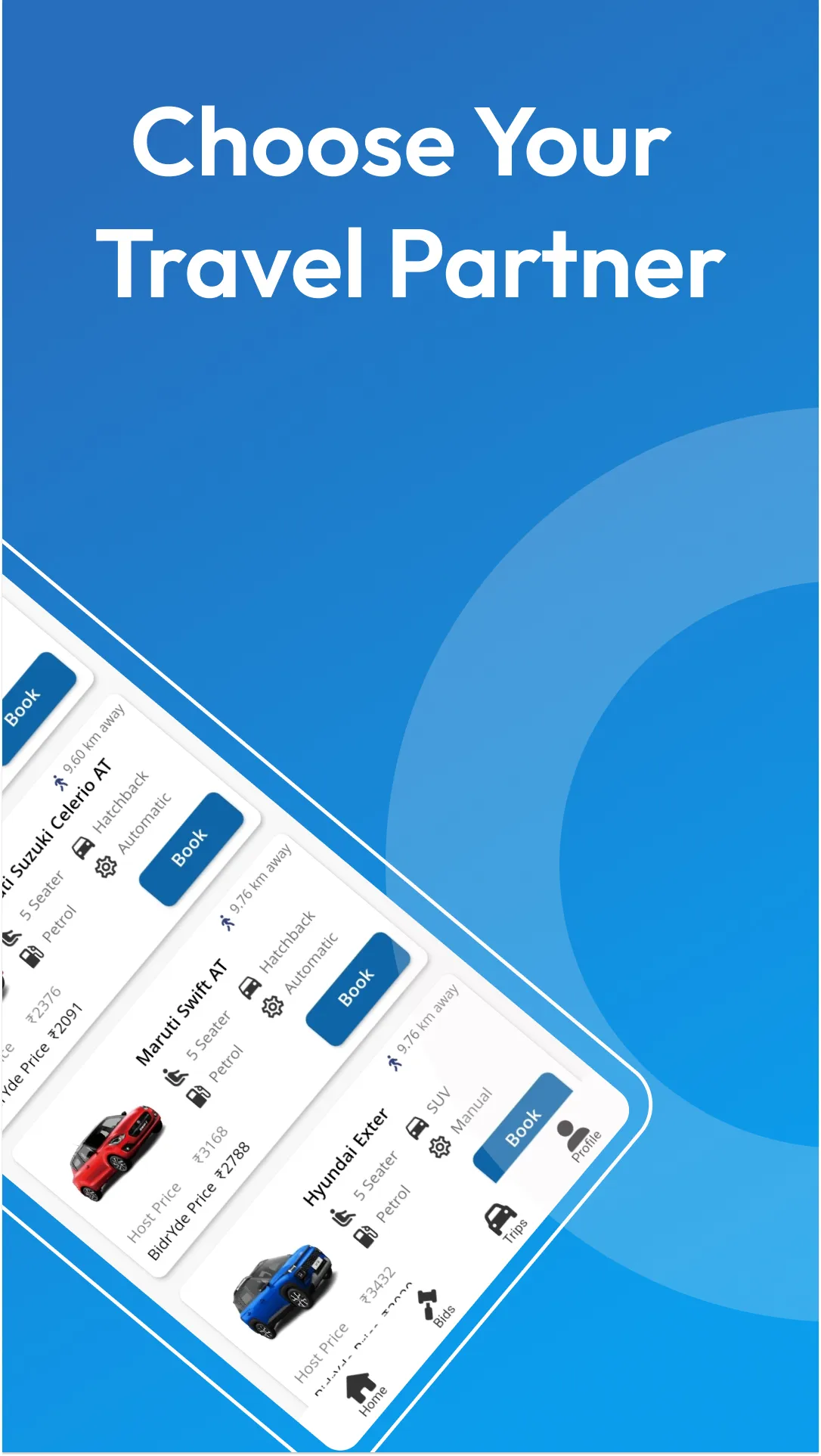 BidrYde - Self Drive Cars | Indus Appstore | Screenshot