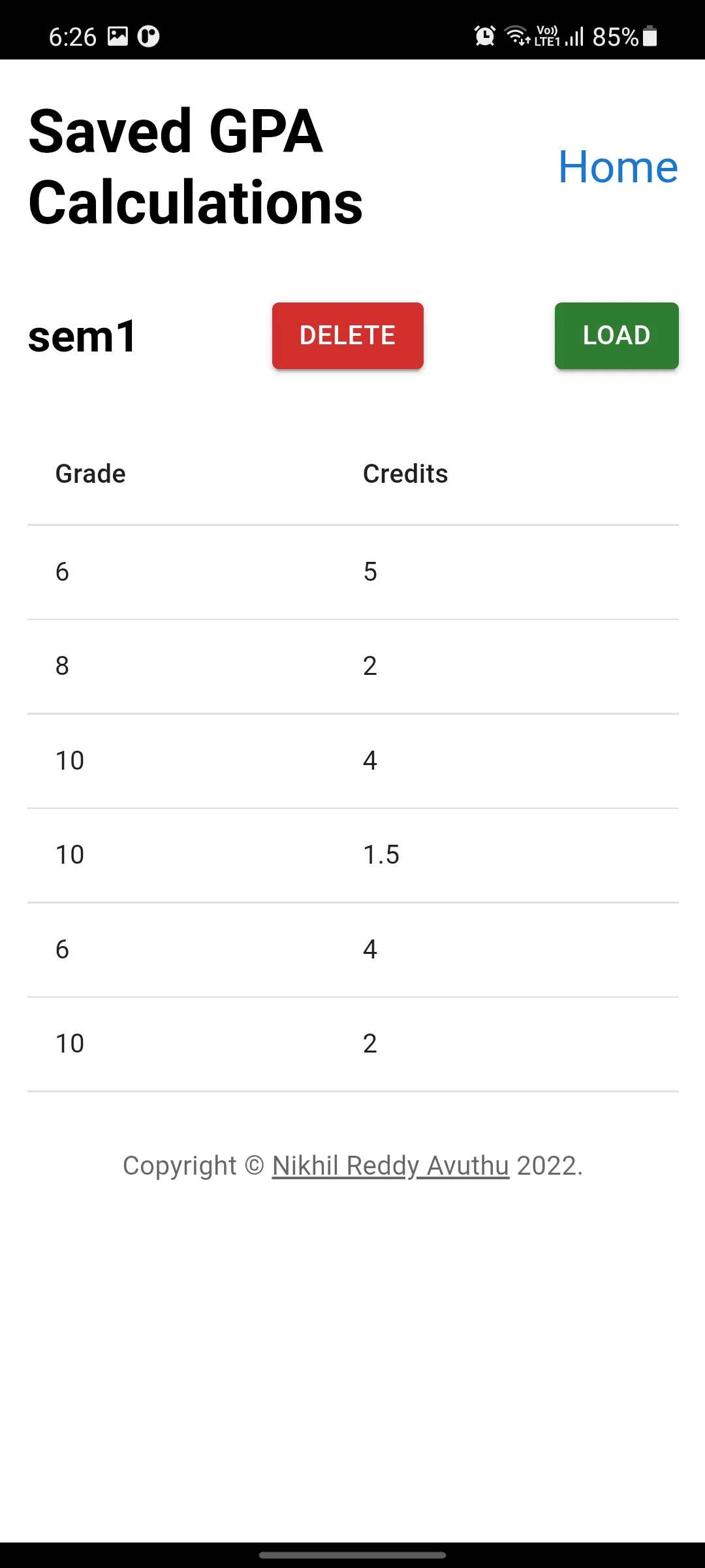 CGPA and SGPA Calculator | Indus Appstore | Screenshot