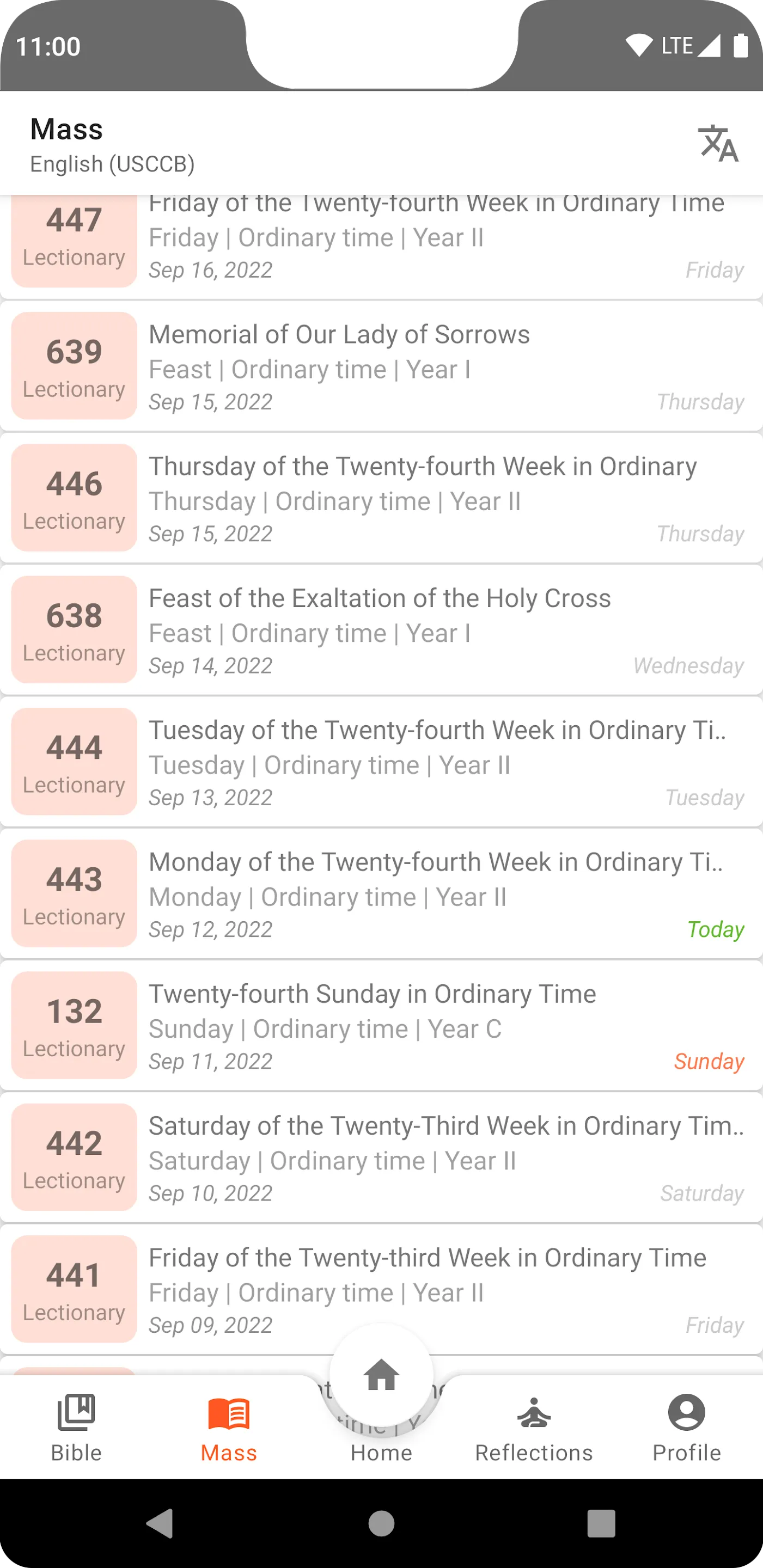 Catholic Mass Readings & Bible | Indus Appstore | Screenshot