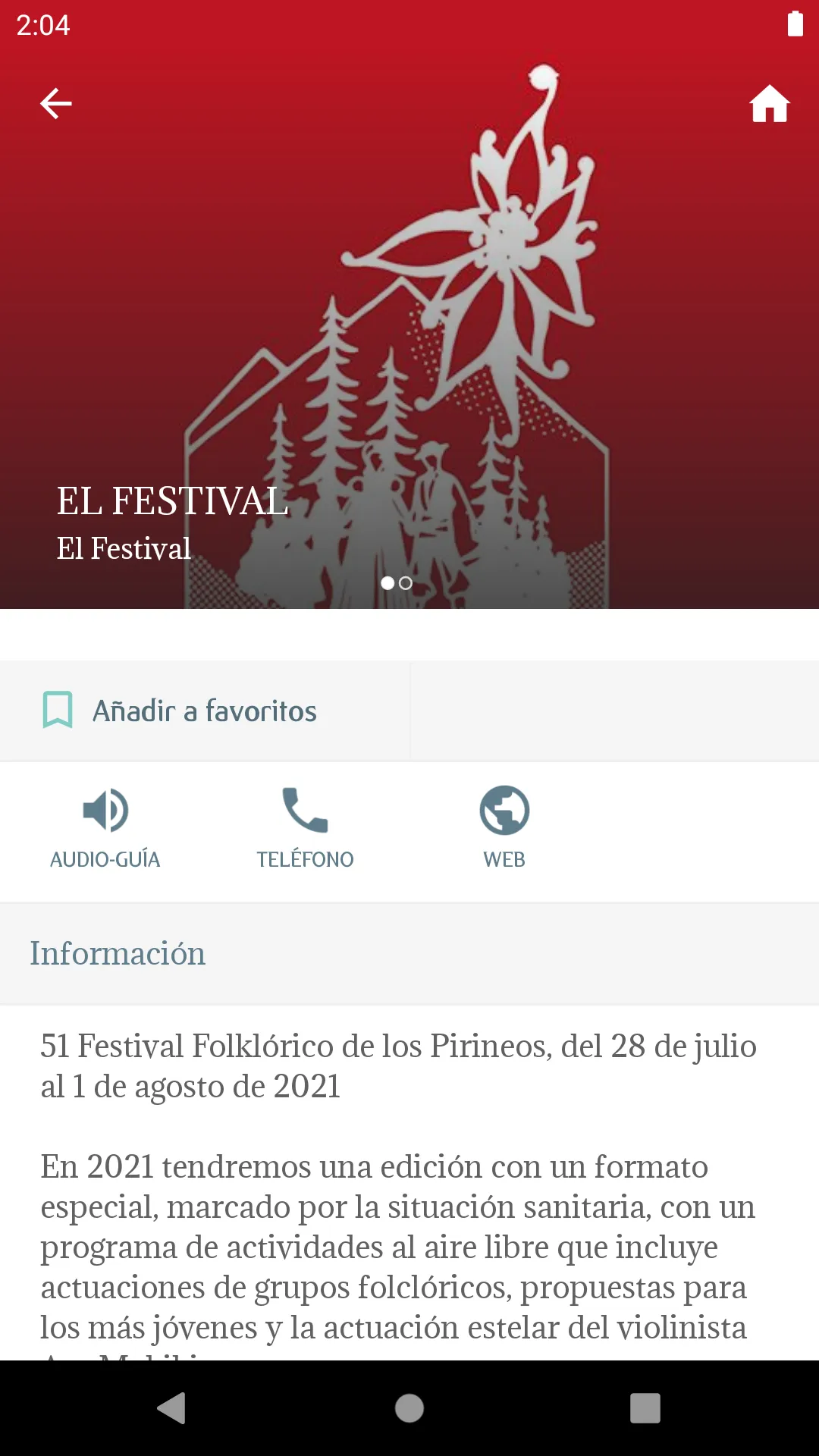 Festival Folklórico Pirineos | Indus Appstore | Screenshot