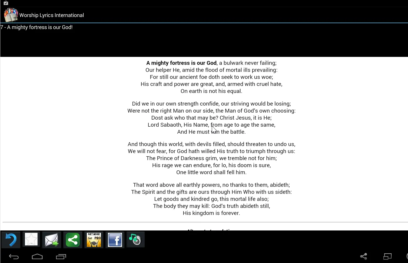 Worship Lyrics International | Indus Appstore | Screenshot