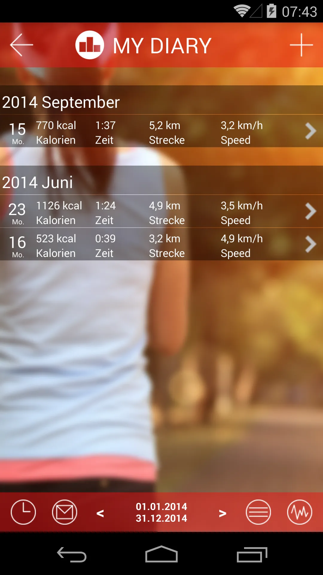 Nordic Walking Lite | Indus Appstore | Screenshot