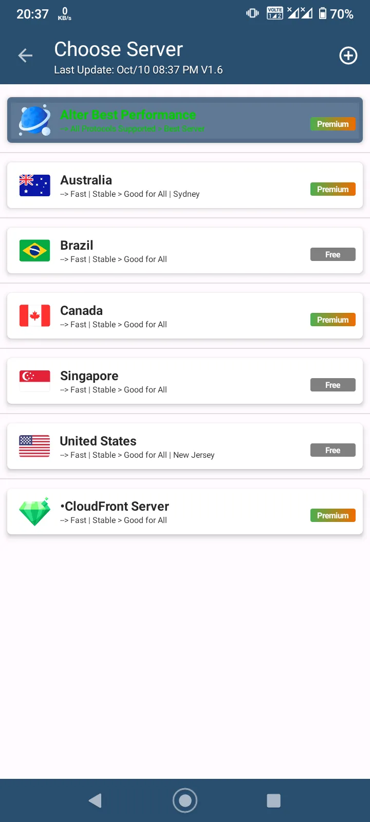 AustroPlus VPN Tunnel | Indus Appstore | Screenshot