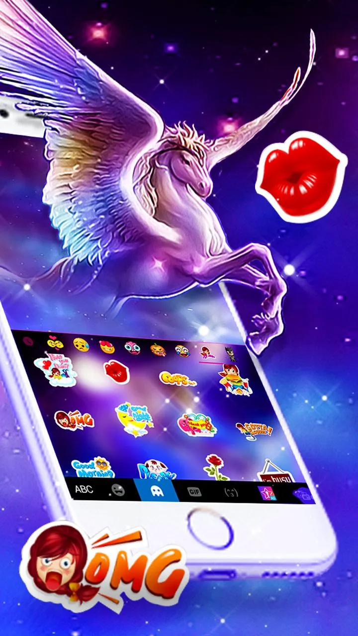 Dreamy Wing Unicorn Theme | Indus Appstore | Screenshot