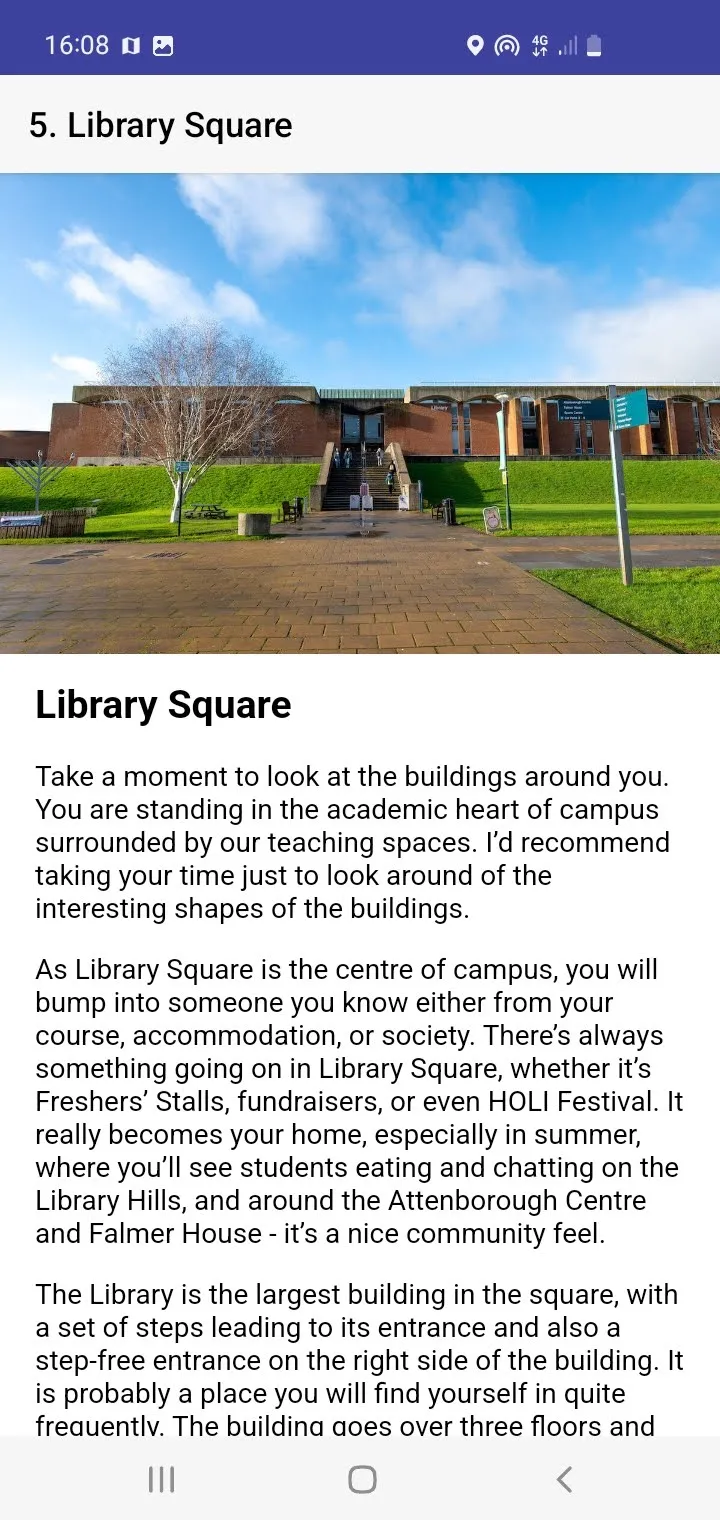 Uni of Sussex Self-Guided Tour | Indus Appstore | Screenshot