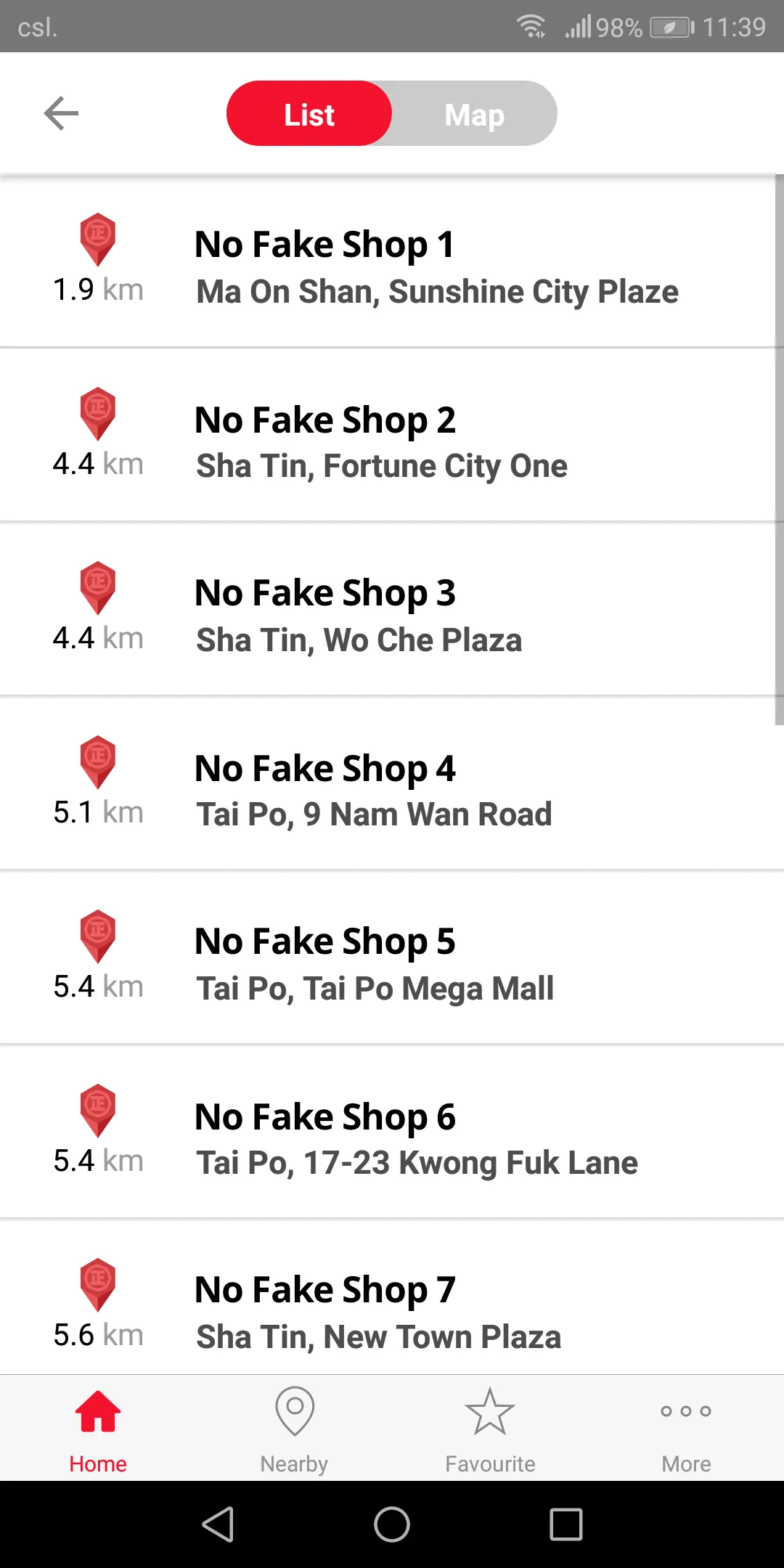 "No Fakes Pledge" Shop Search | Indus Appstore | Screenshot