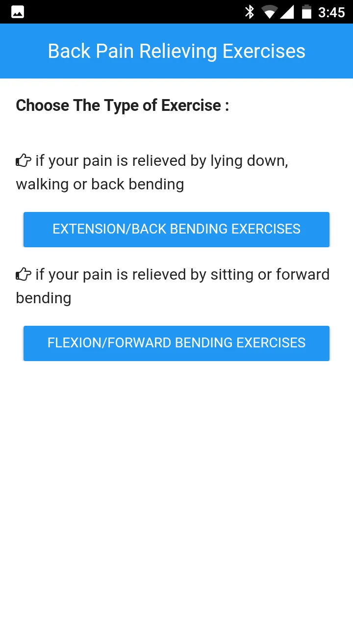 Back Pain Relieving Exercises | Indus Appstore | Screenshot