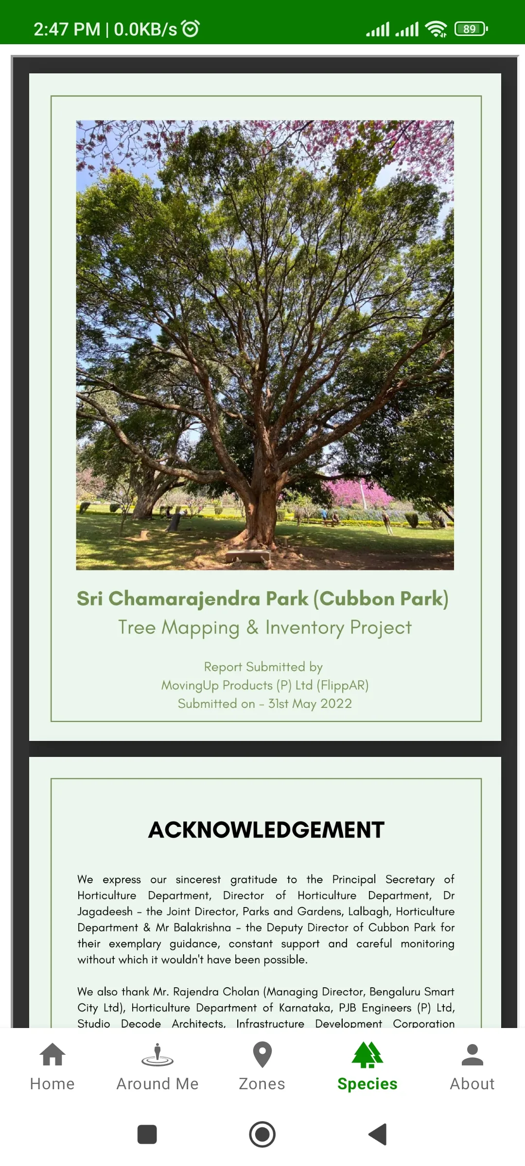 Green Heritage Cubbon Park | Indus Appstore | Screenshot