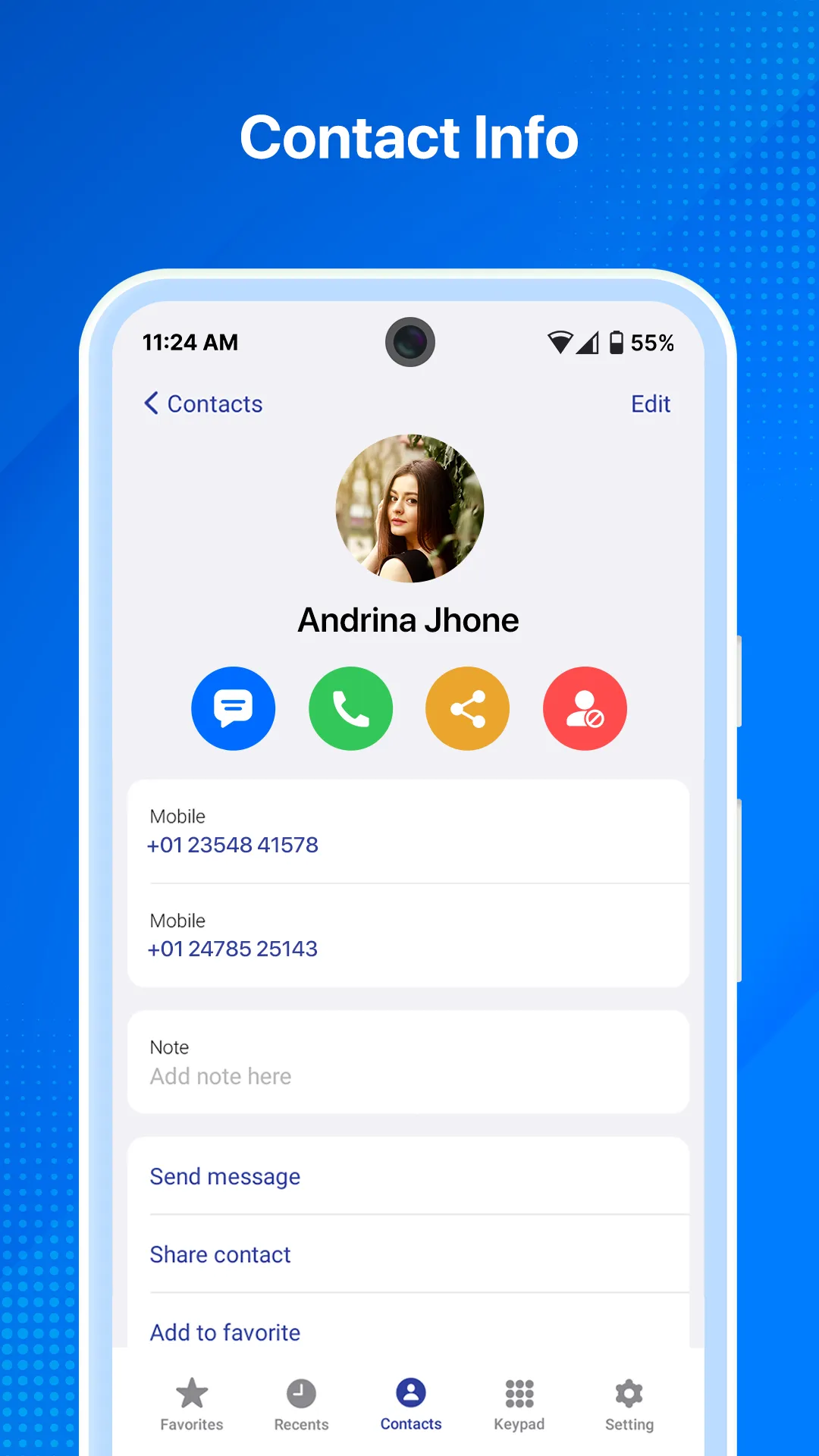 Contacts - Phone Dialer | Indus Appstore | Screenshot