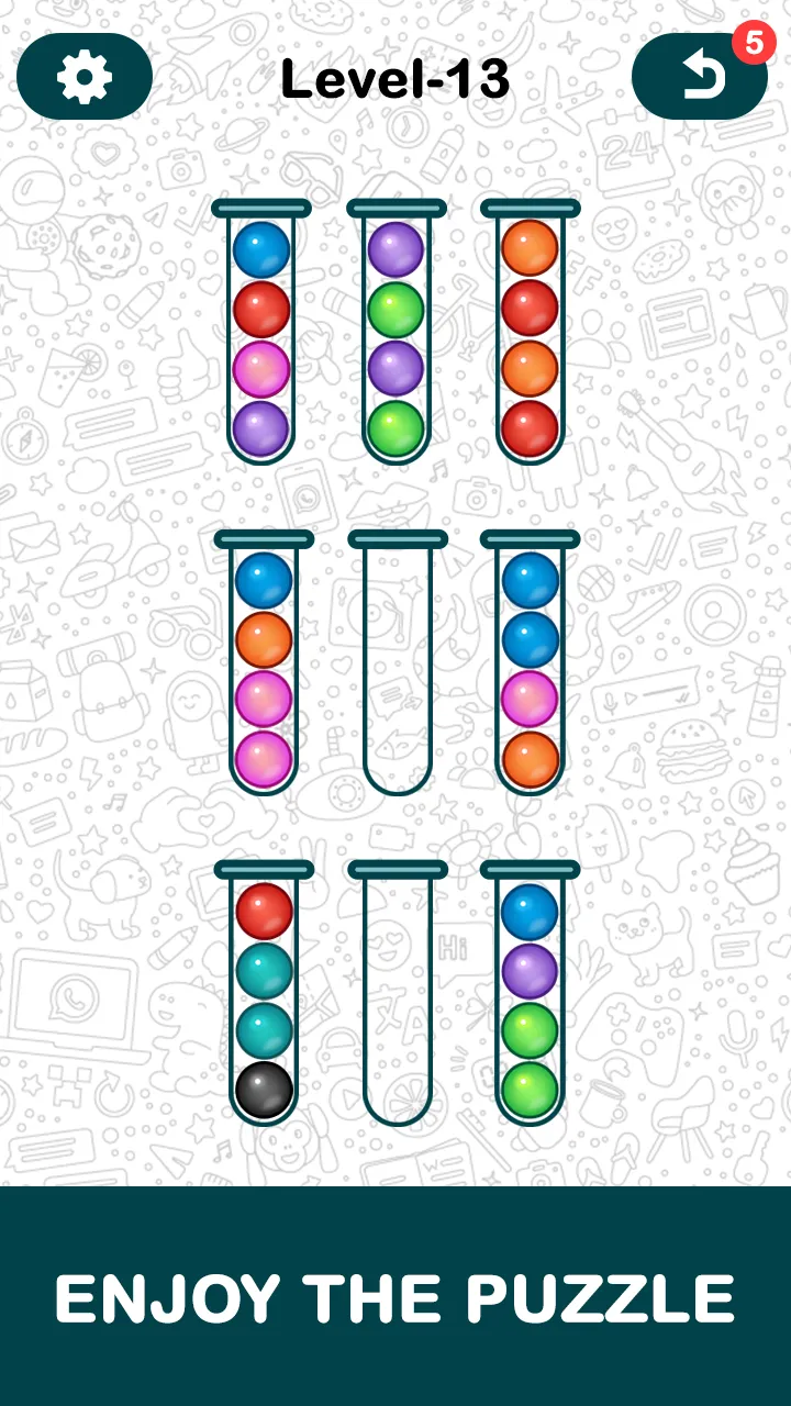 Ball sort puzzle - number sort | Indus Appstore | Screenshot