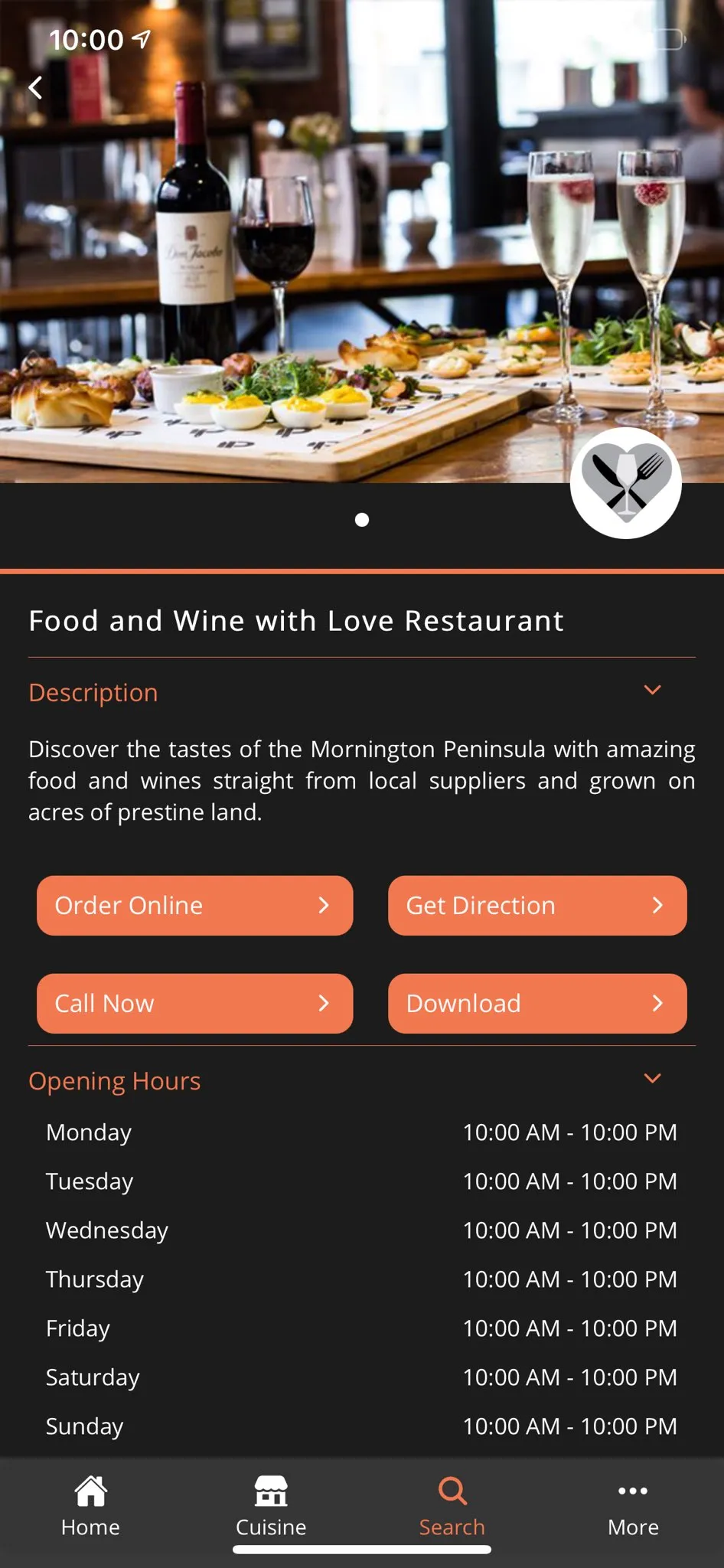 Food and Wine with Love | Indus Appstore | Screenshot