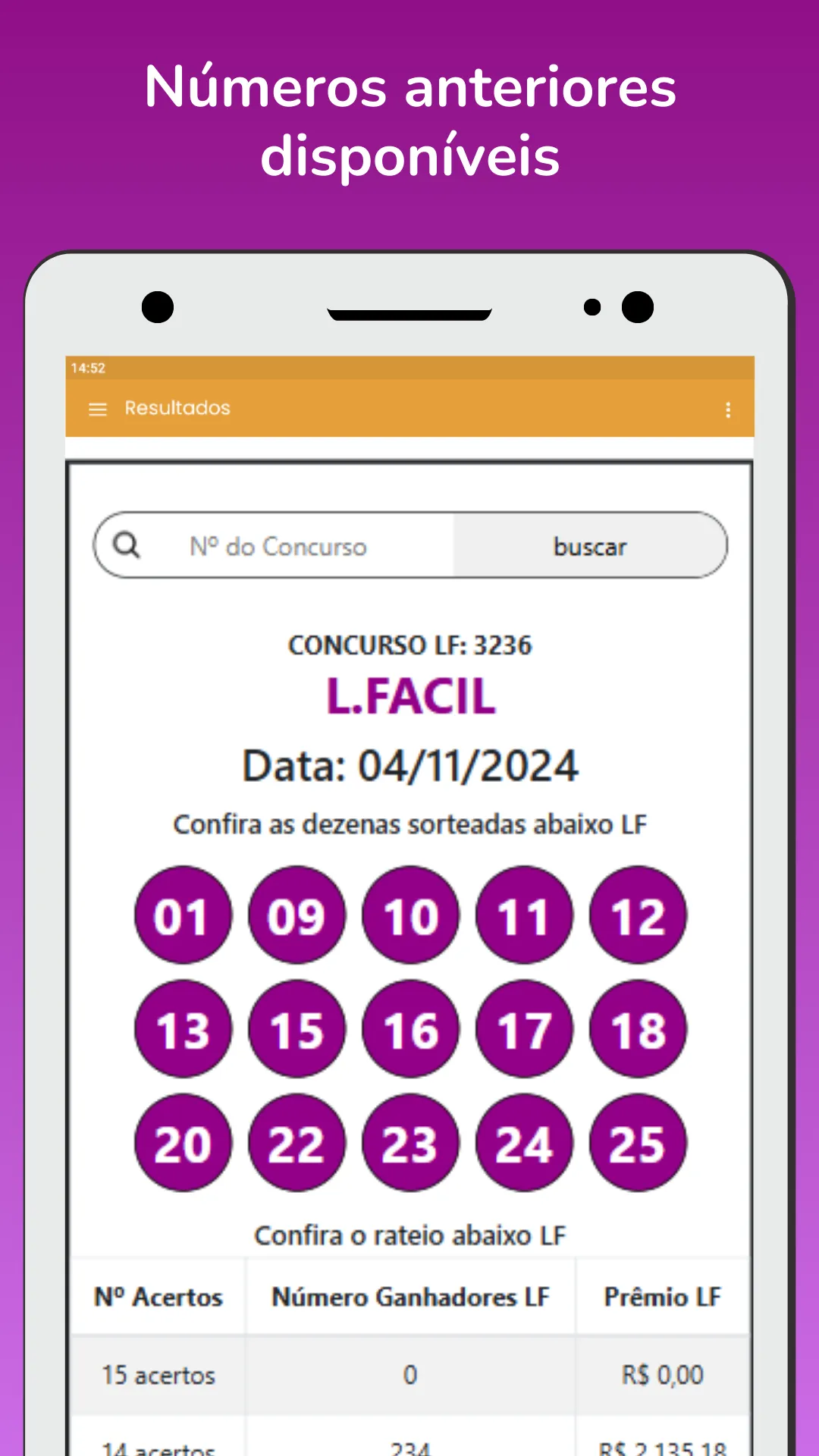 Resultado Loterias | Indus Appstore | Screenshot