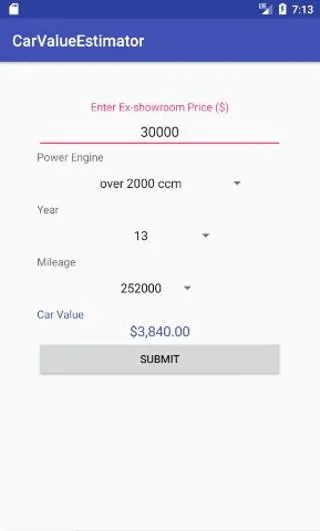 Car Value Estimator | Indus Appstore | Screenshot