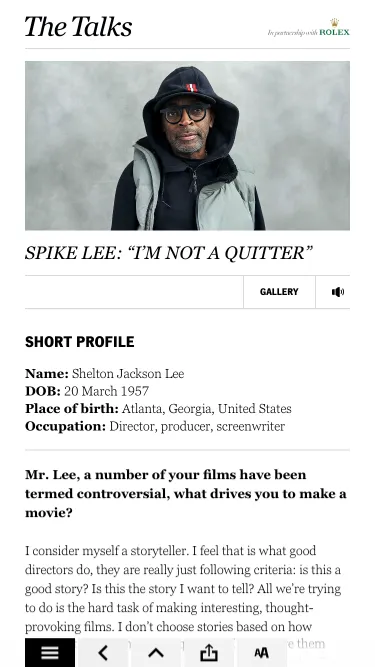 The Talks Interview Magazine | Indus Appstore | Screenshot