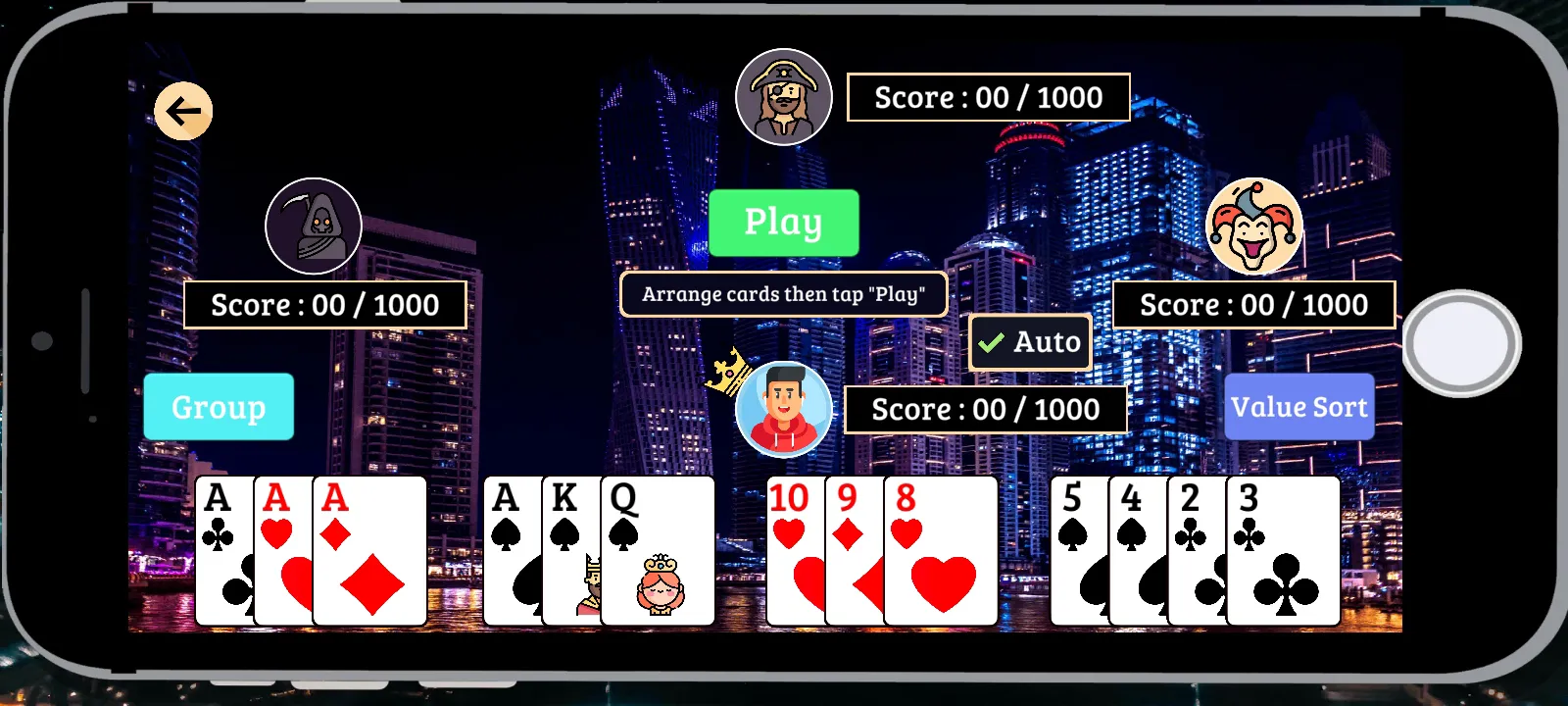 Hazari : 1000 Points Card Game | Indus Appstore | Screenshot