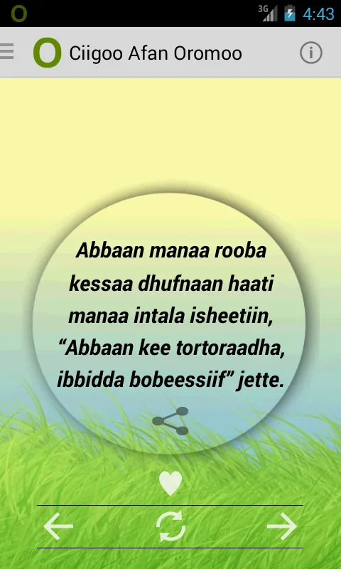 Ciigoo Afaan Oromoo Idioms | Indus Appstore | Screenshot