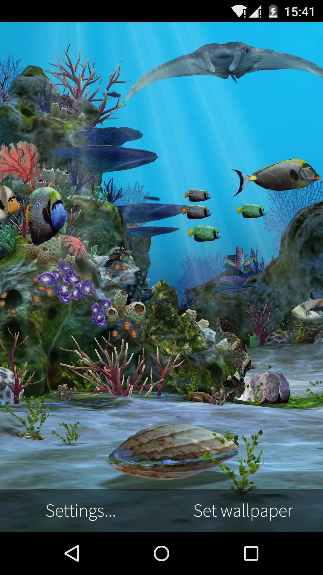 3D Aquarium Live Wallpaper HD | Indus Appstore | Screenshot