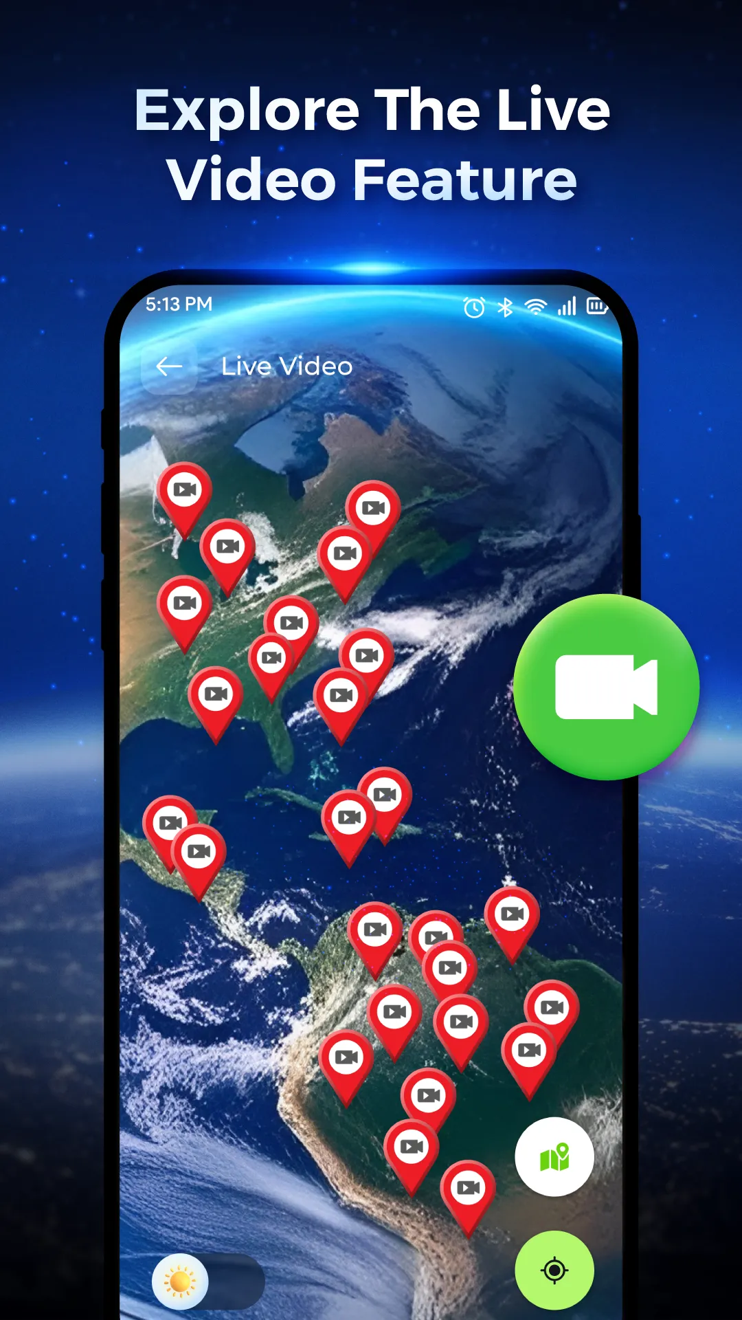 3D Earth Map: Live World View | Indus Appstore | Screenshot