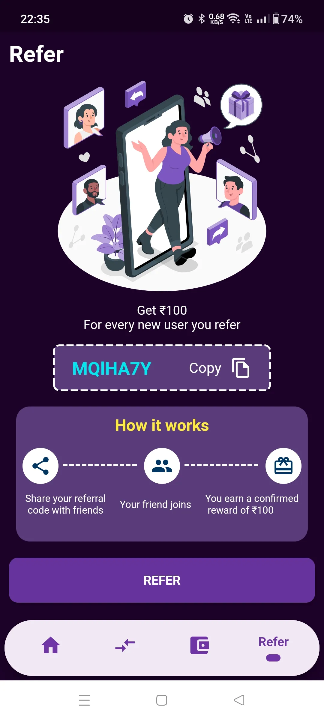 Refer & Earn | Indus Appstore | Screenshot