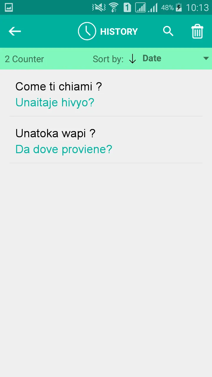 Swahili Italian Translator | Indus Appstore | Screenshot