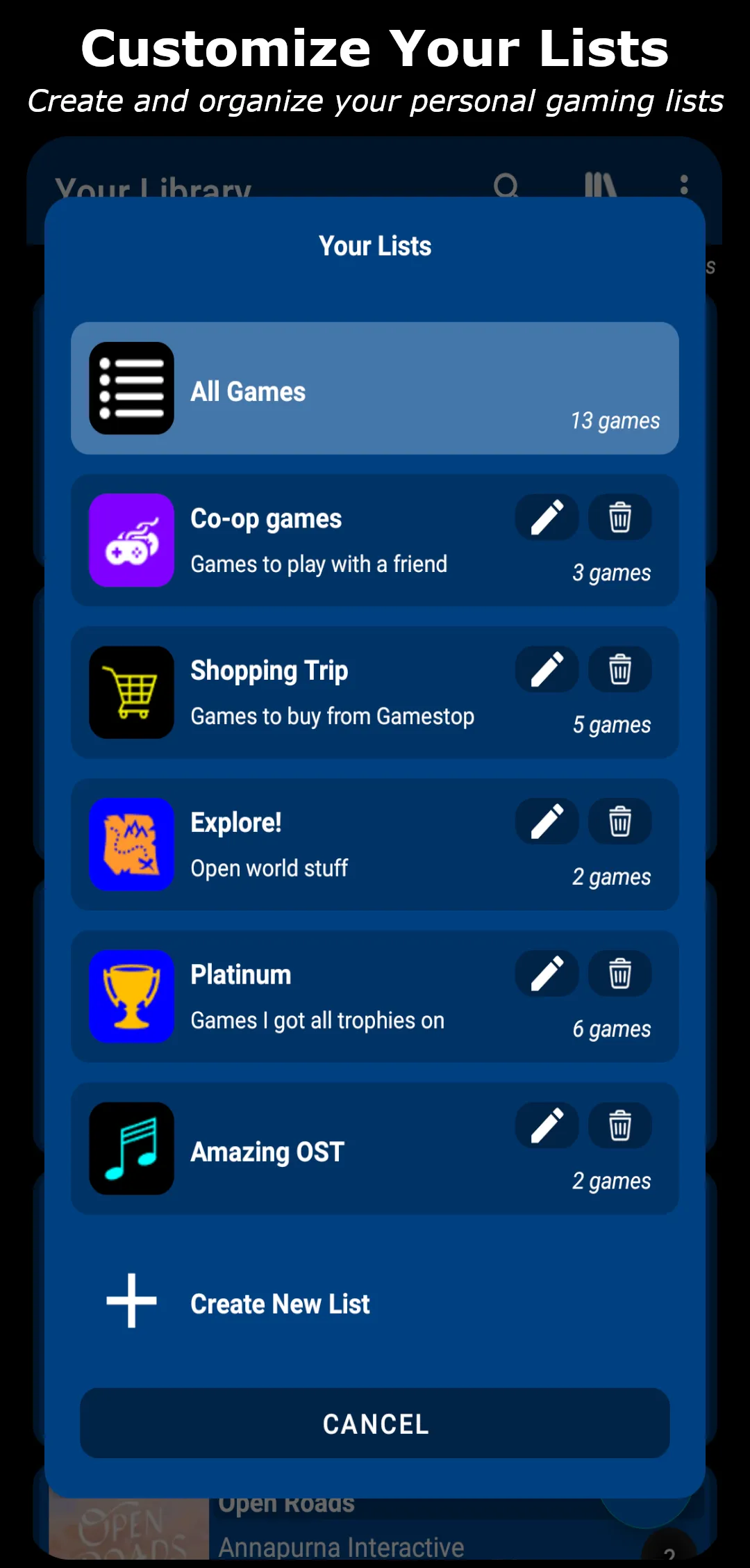 QuestLog - Video Game Manager | Indus Appstore | Screenshot