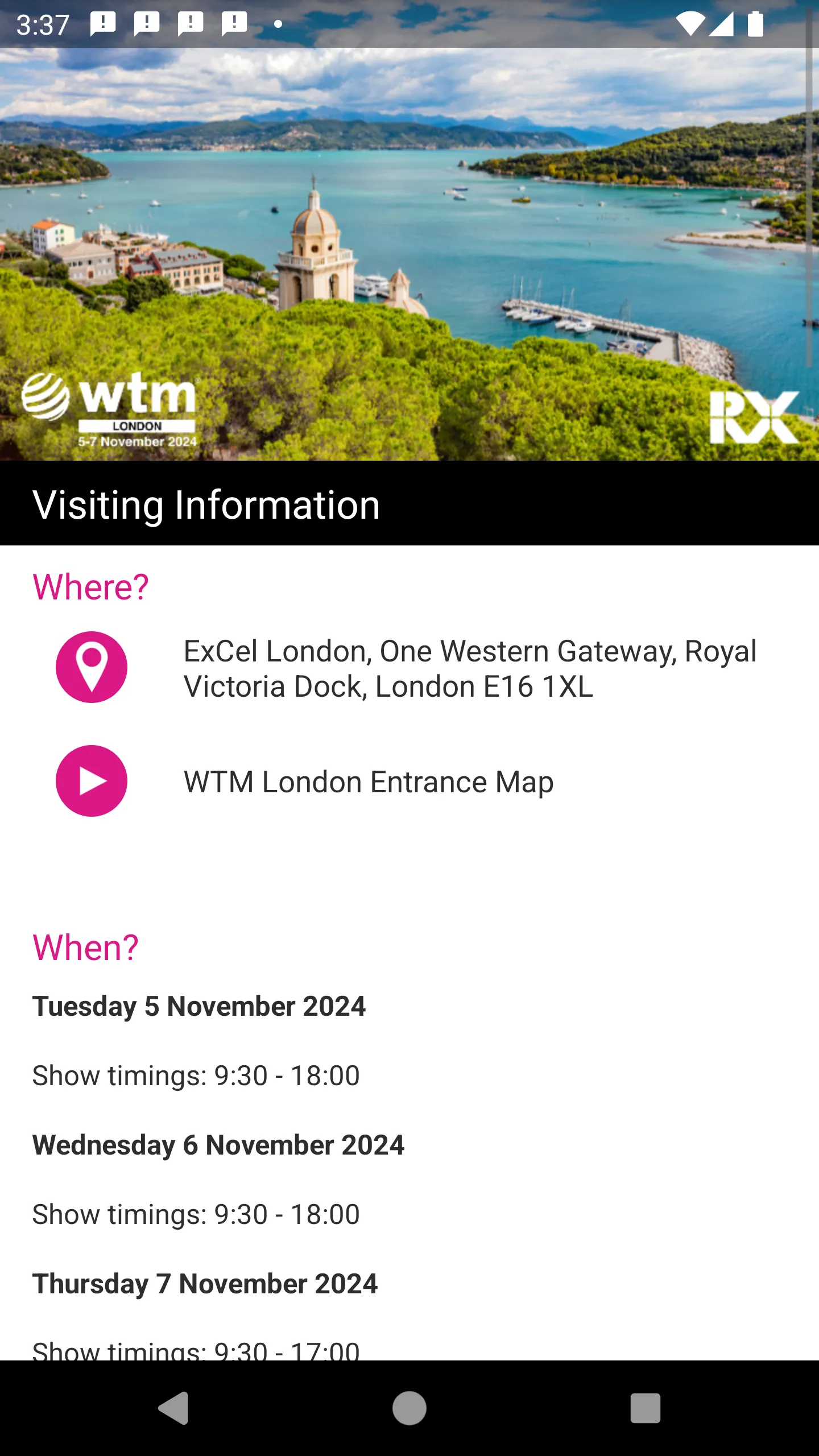 WTM London | Indus Appstore | Screenshot