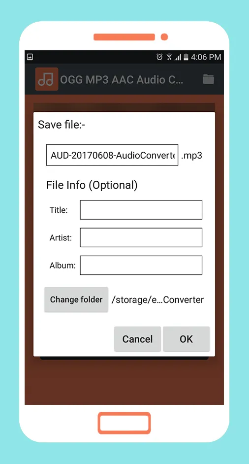 OGG MP3 AAC Audio Converter | Indus Appstore | Screenshot