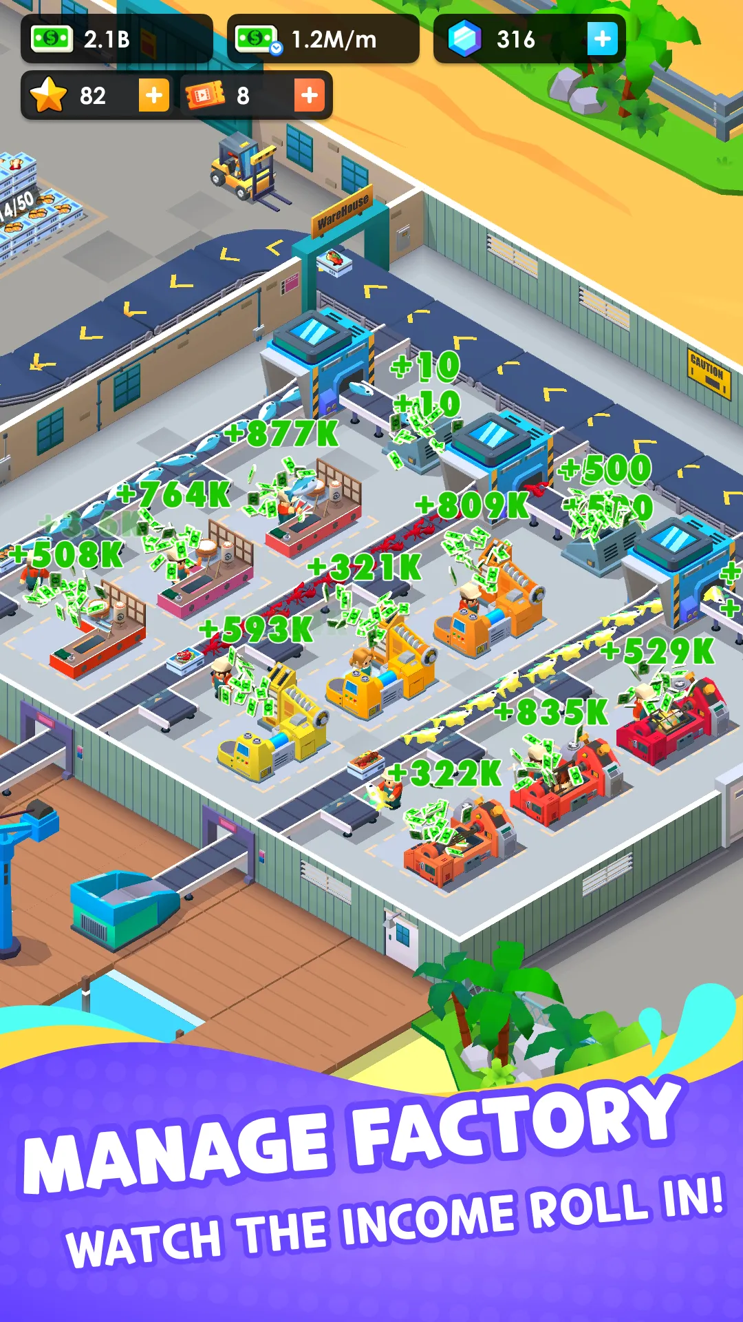 Seafood Inc - Tycoon, Idle | Indus Appstore | Screenshot