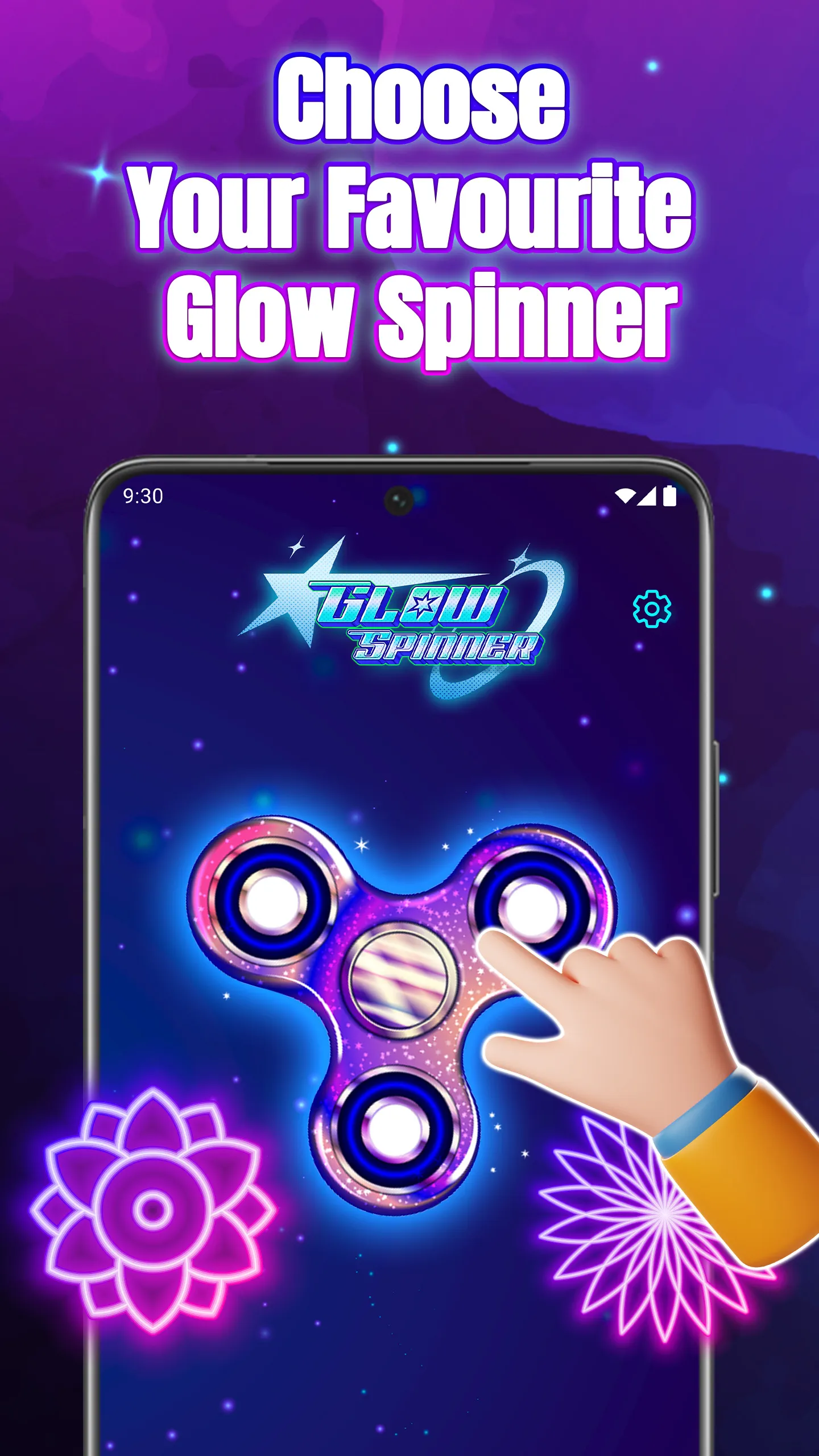 Glow Spinner: Finger Draw Art | Indus Appstore | Screenshot