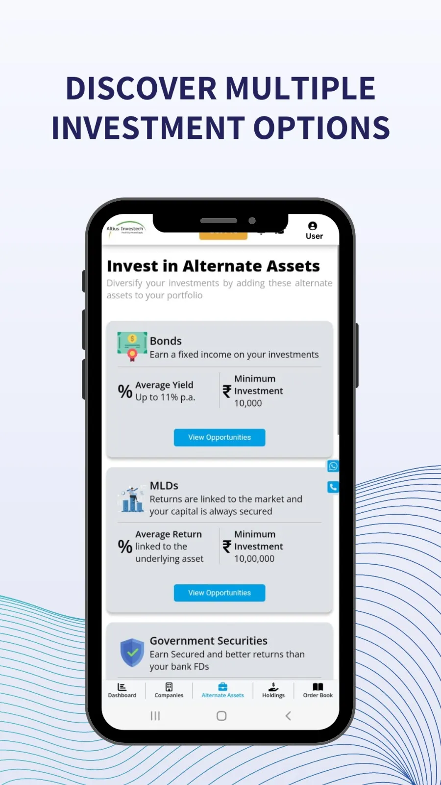 Altius Invest: Pre IPOs, NCDs | Indus Appstore | Screenshot